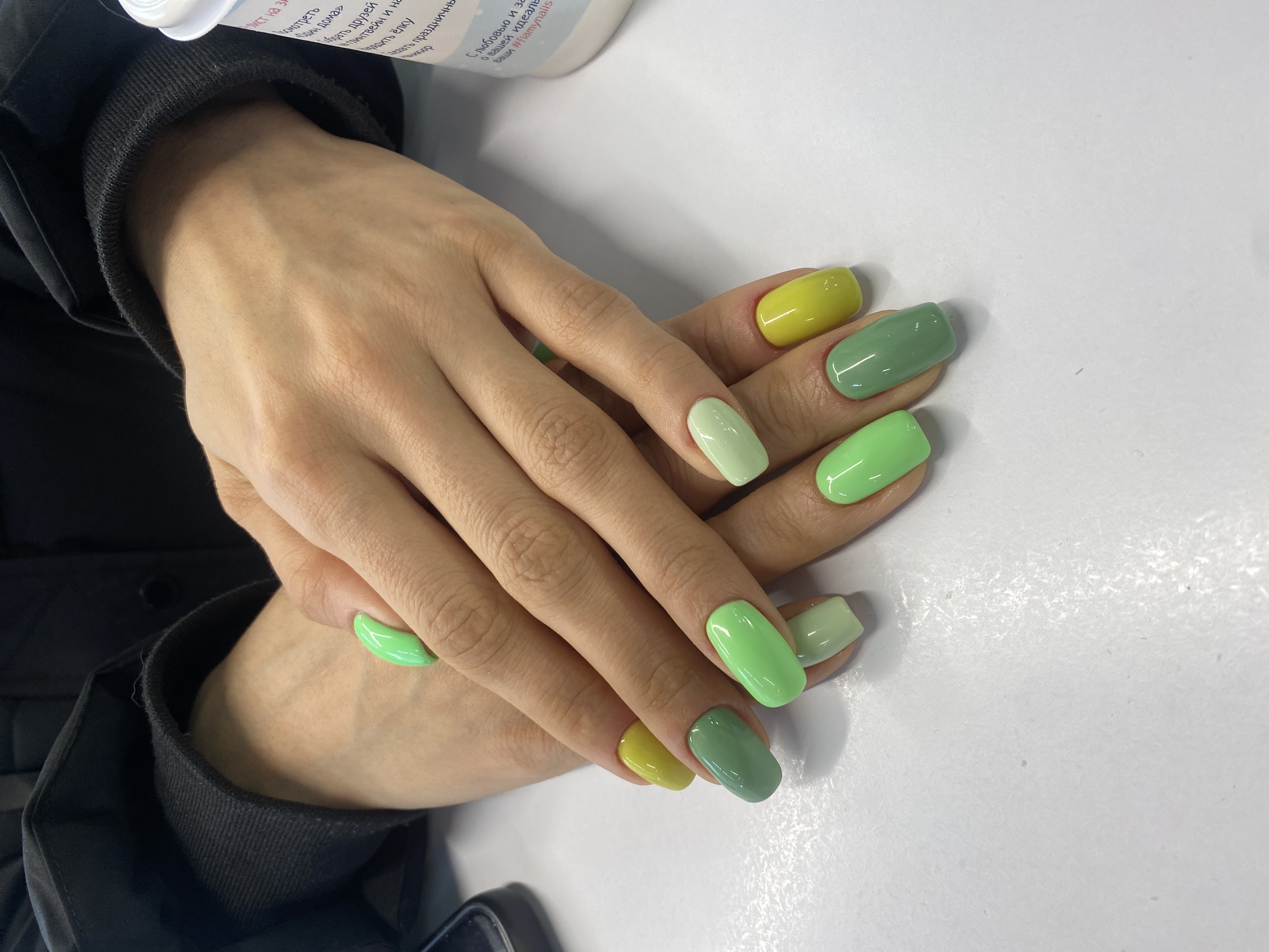 на каждый день, Маникюр, разные цвета, оригинальный