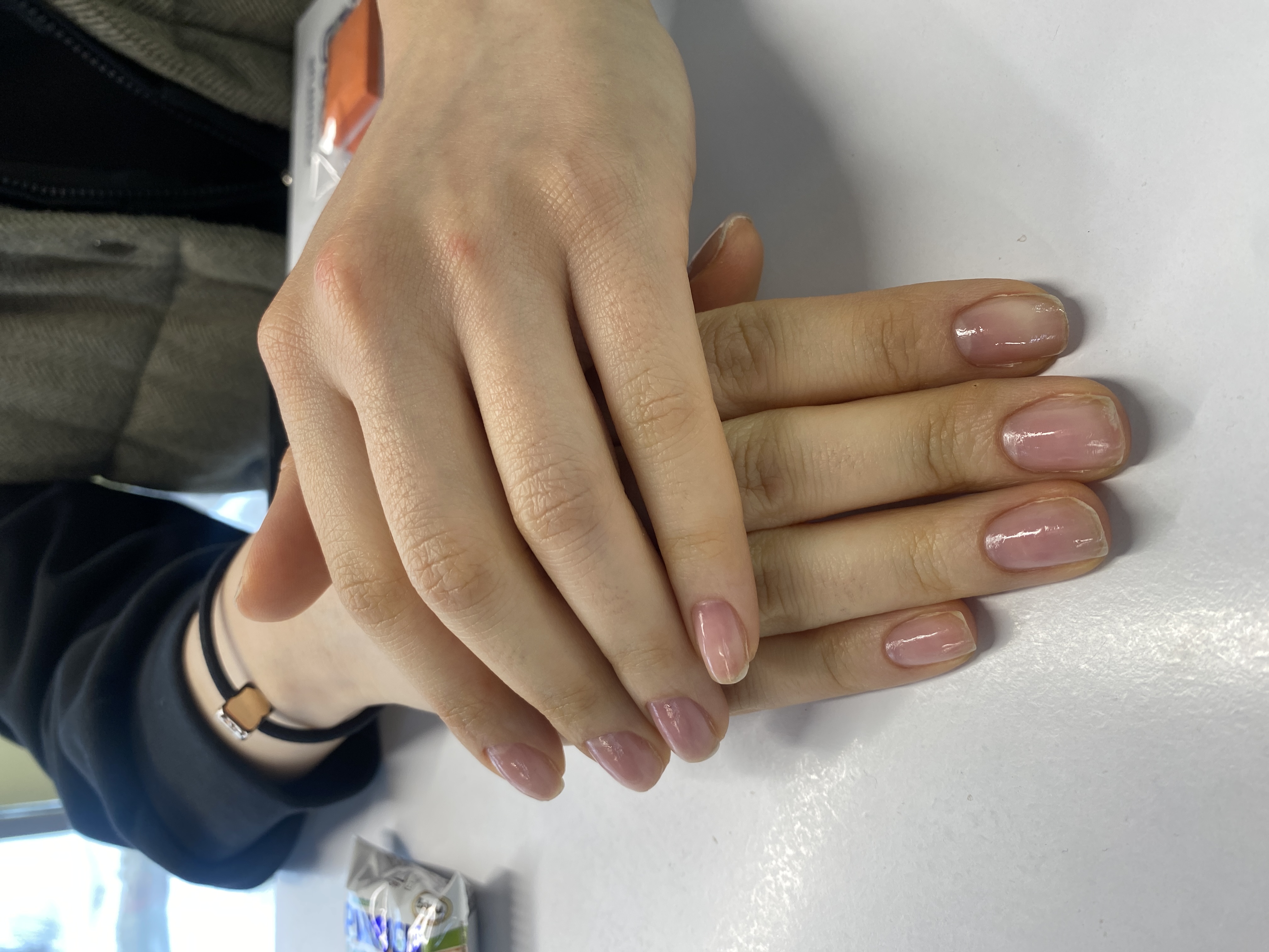 бесцветный, на каждый день, однотон, Маникюр