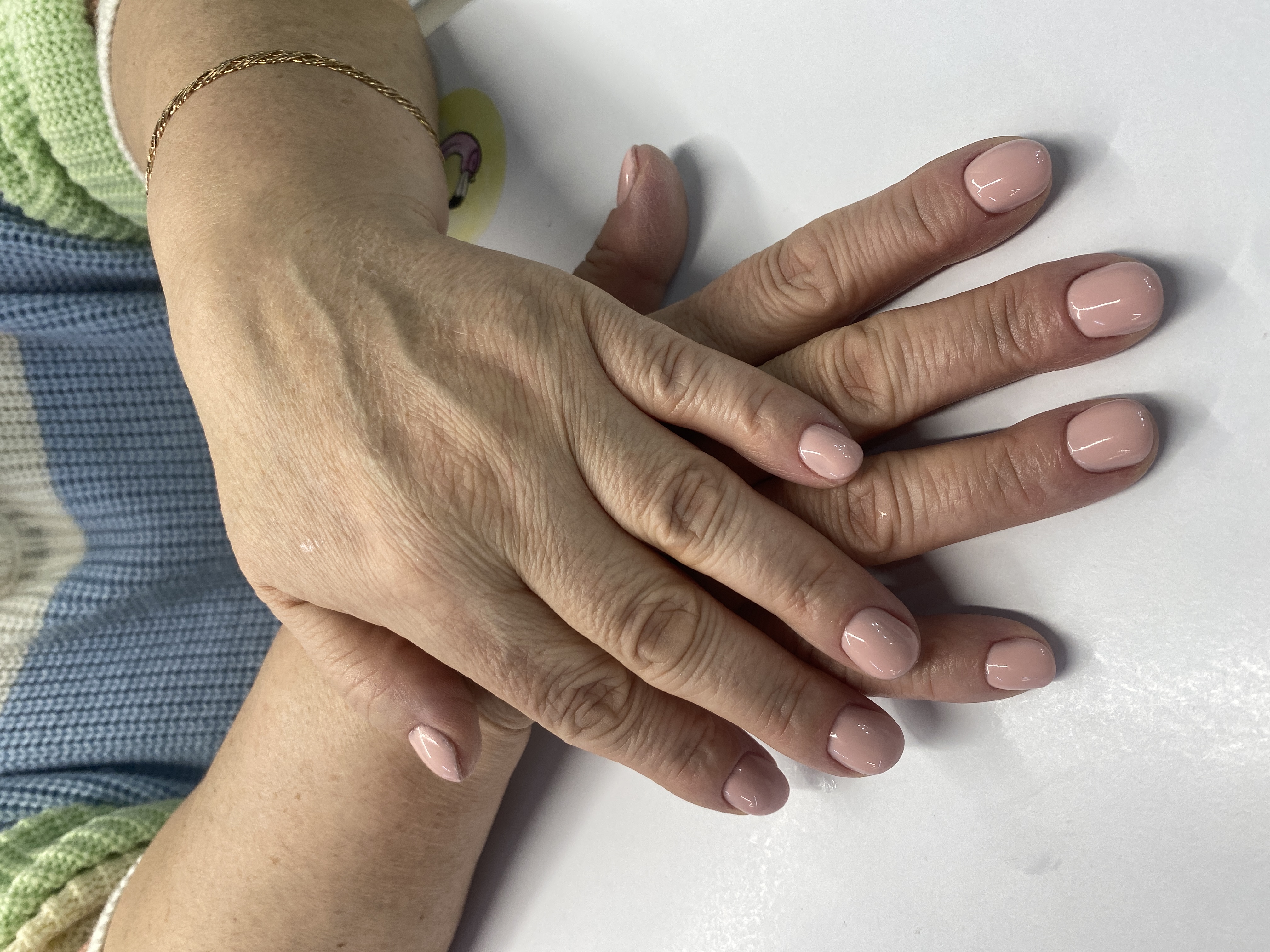 однотон, Маникюр, нюд, на каждый день, пудровый