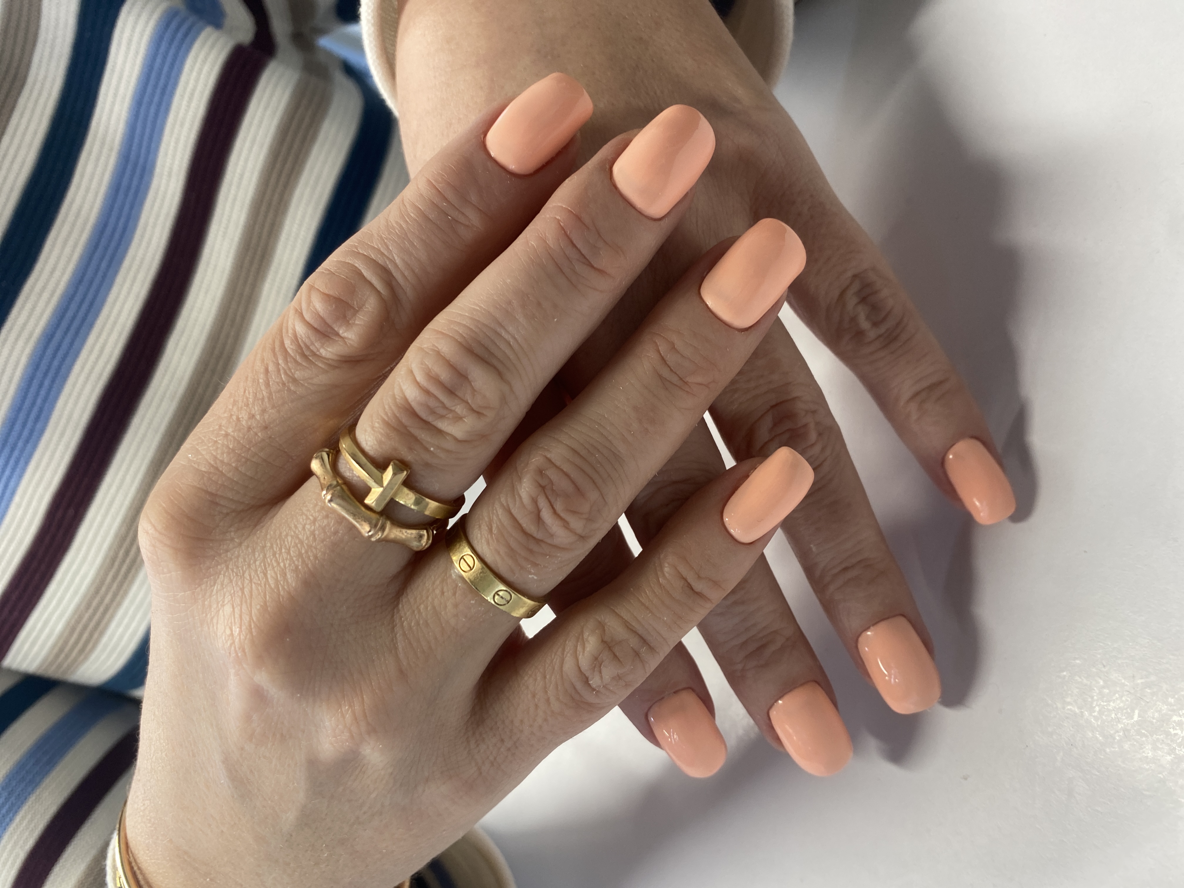 нюд, кремовый, Маникюр, однотон, на каждый день, нежный