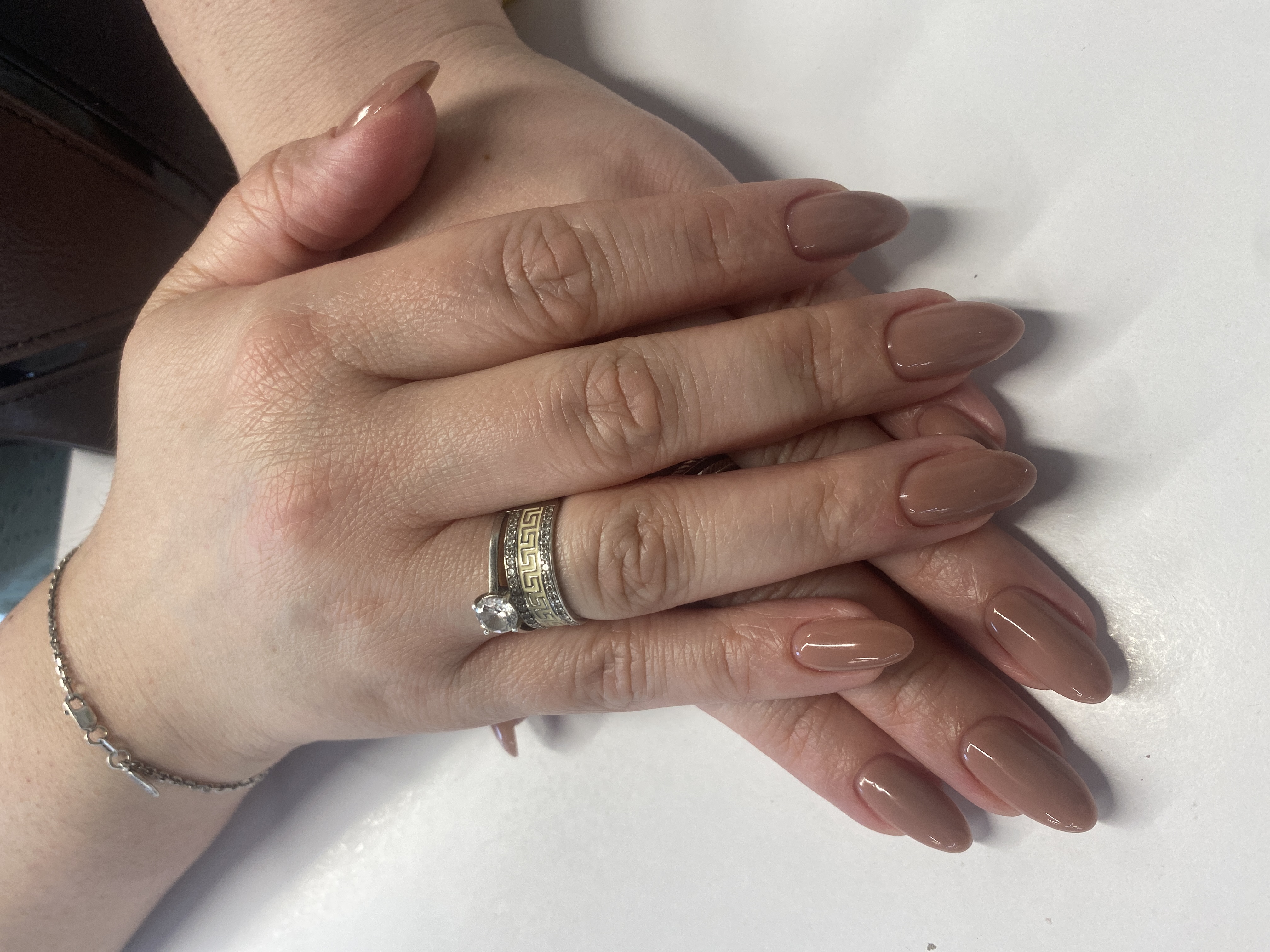 нюд, однотон, Маникюр, на каждый день, бежевый