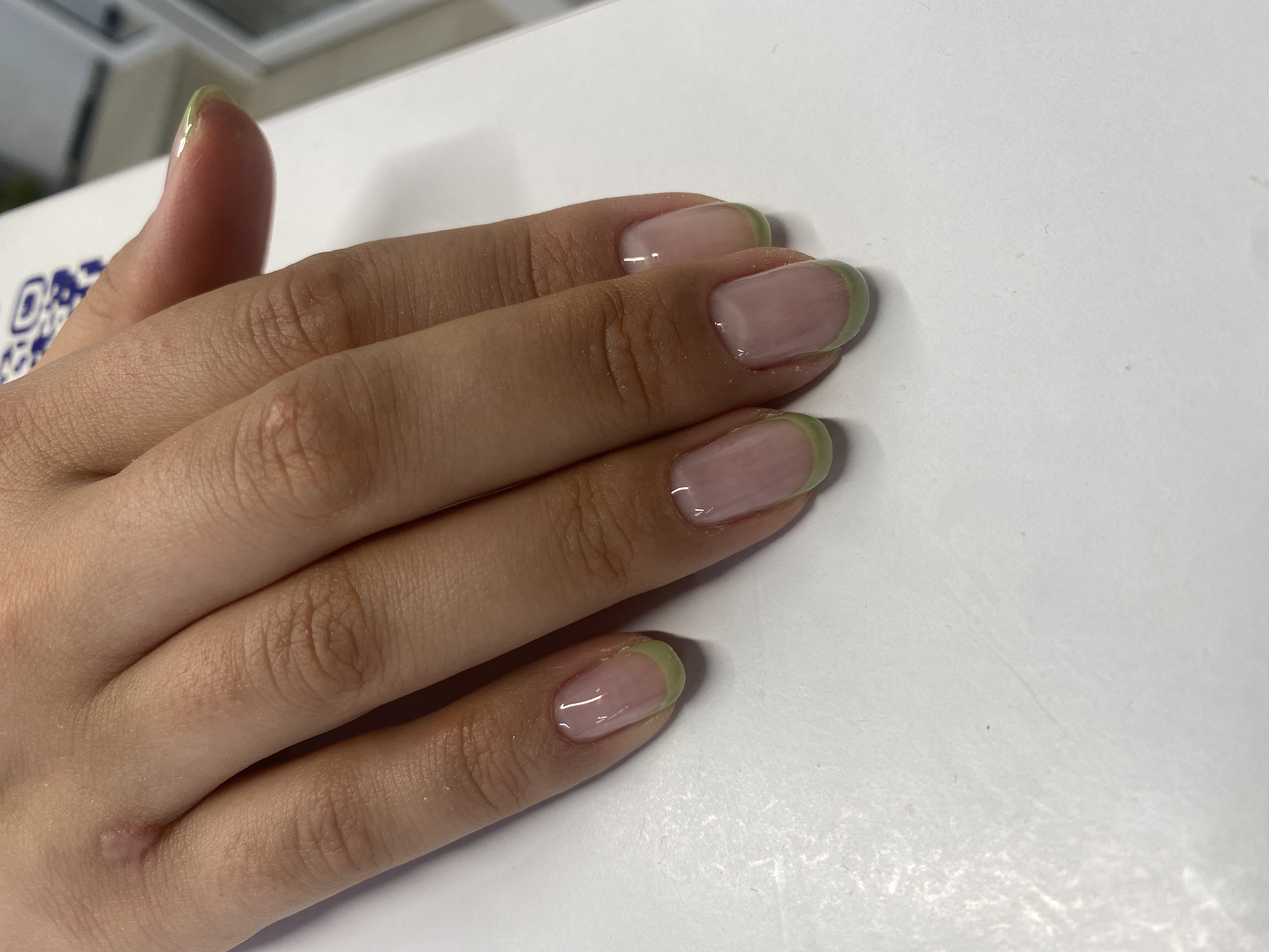 Маникюр, комбинированный, дизайн, френч, бесцветный, на каждый день