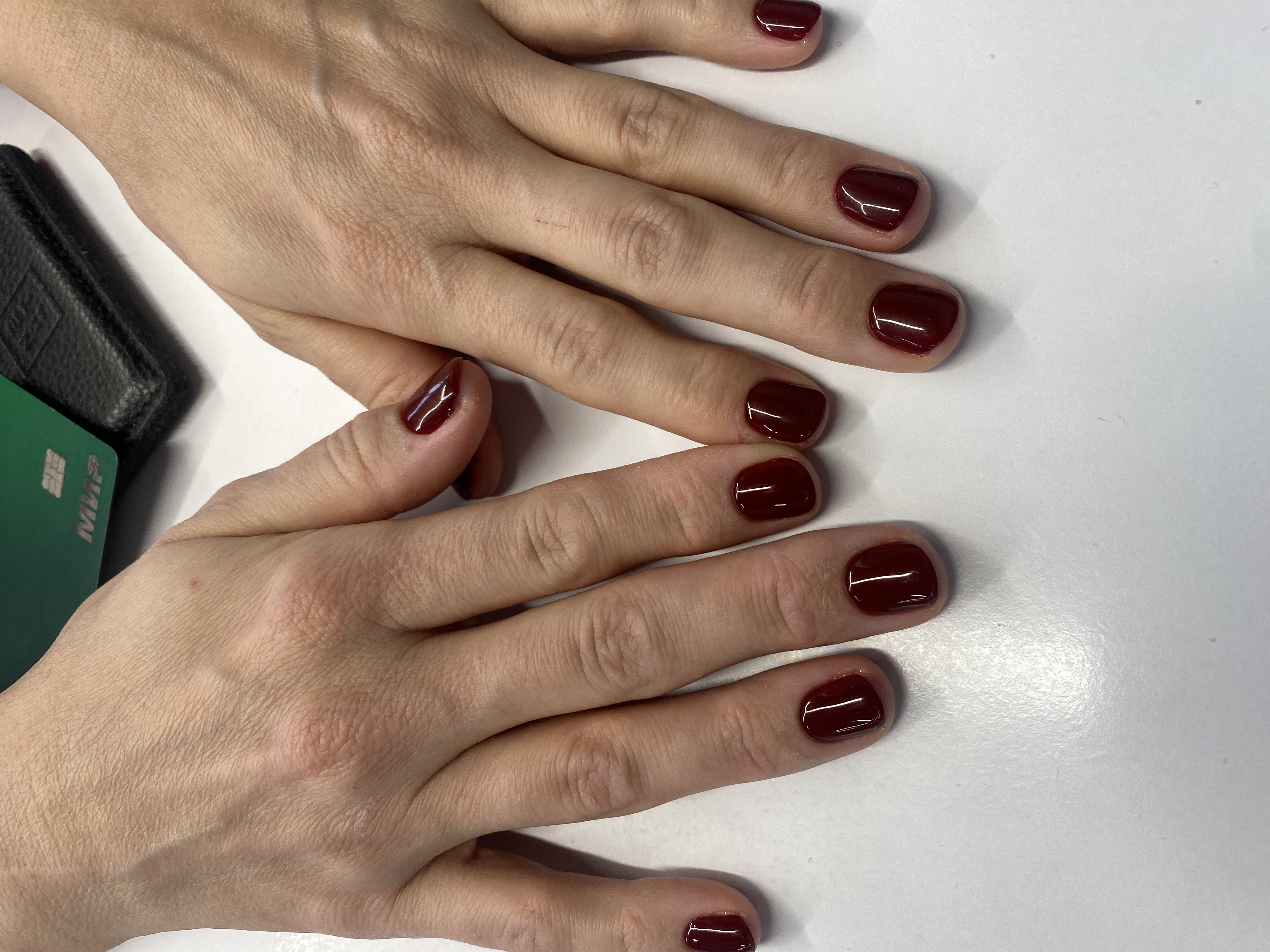 темный шоколад, Маникюр, однотон, на каждый день