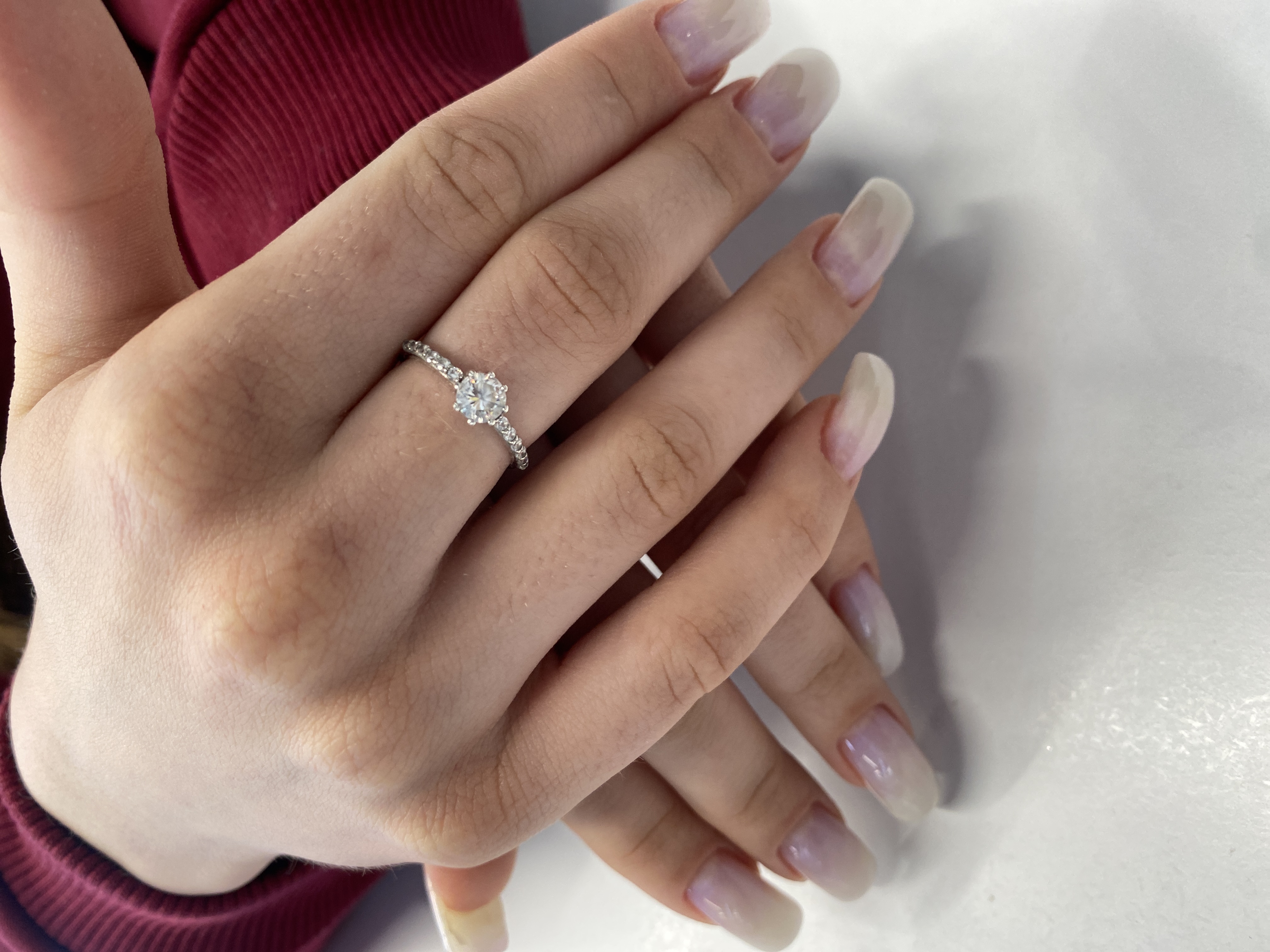 коррекция нарощенных ногтей, однотон, на каждый день, молочный