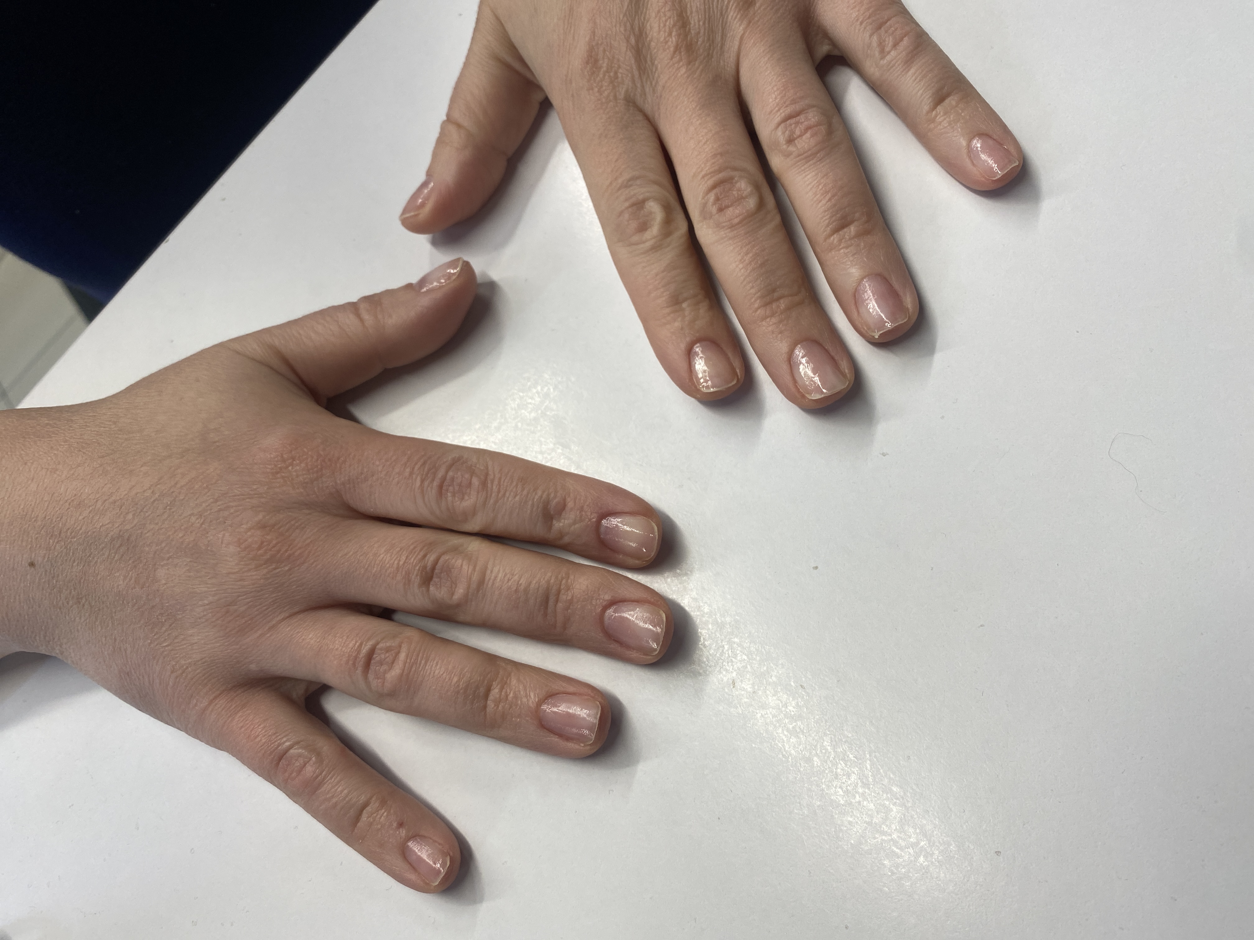 Маникюр, однотон, бесцветный, на каждый день