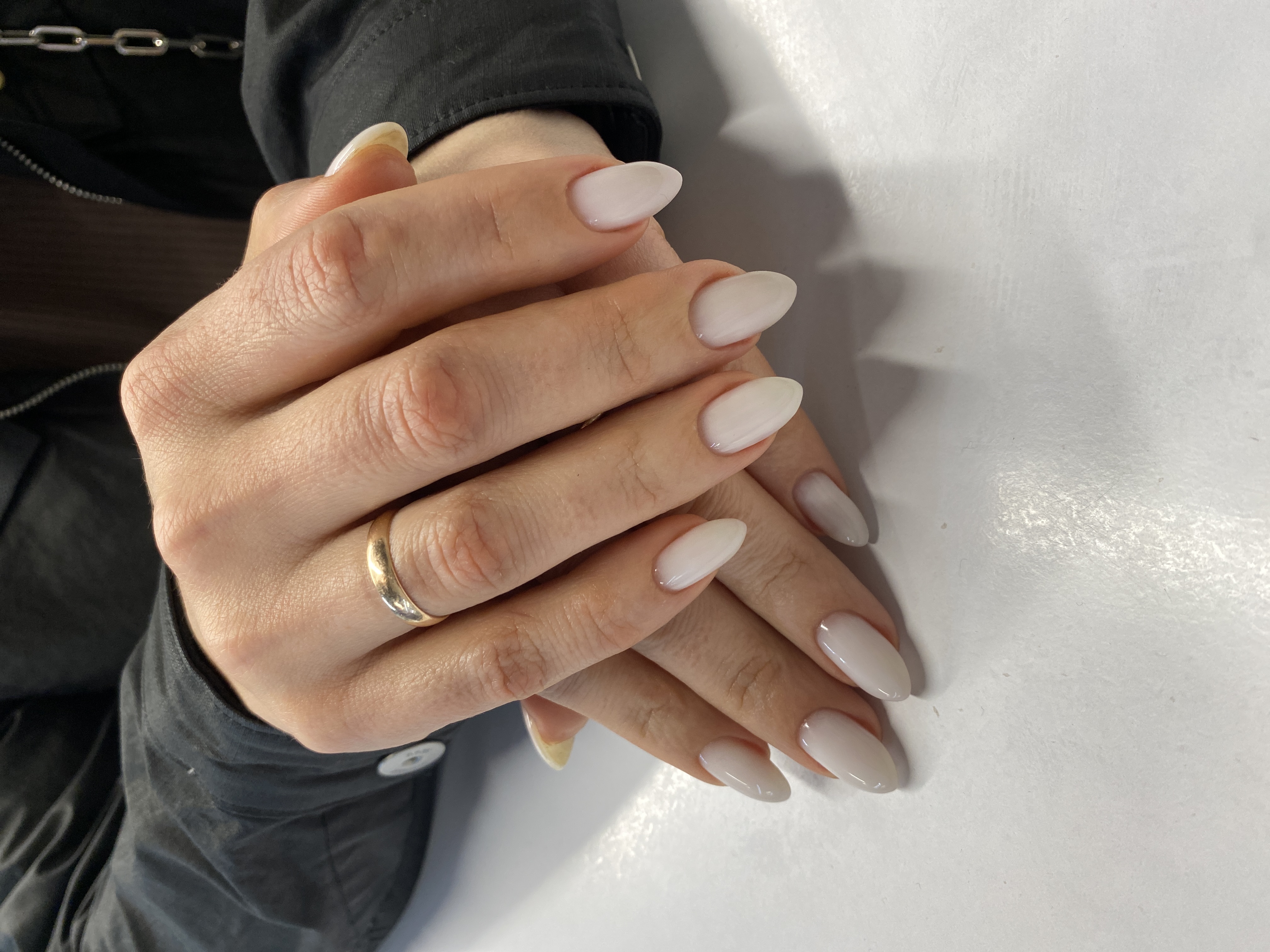 белый, однотон, на каждый день, нюд, Маникюр