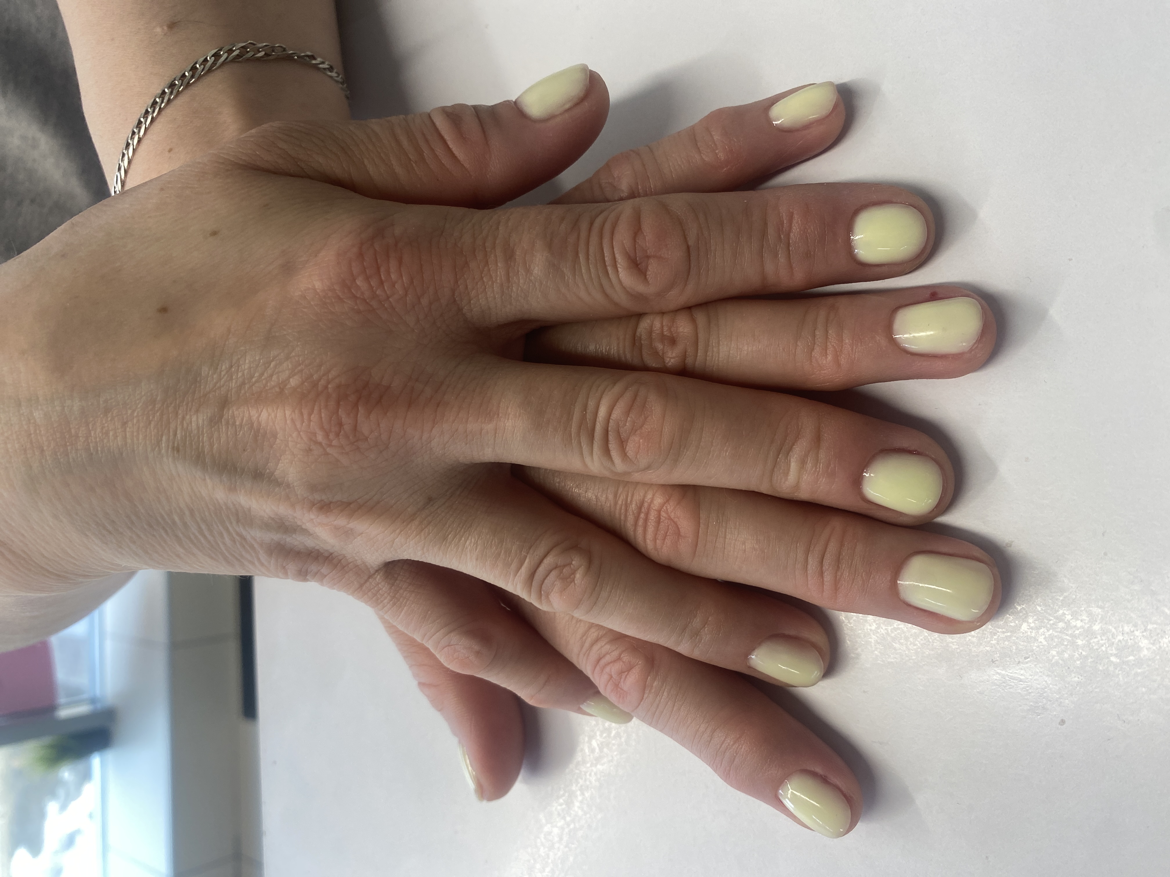 Маникюр, однотон, нюд, слоновая кость, на каждый день