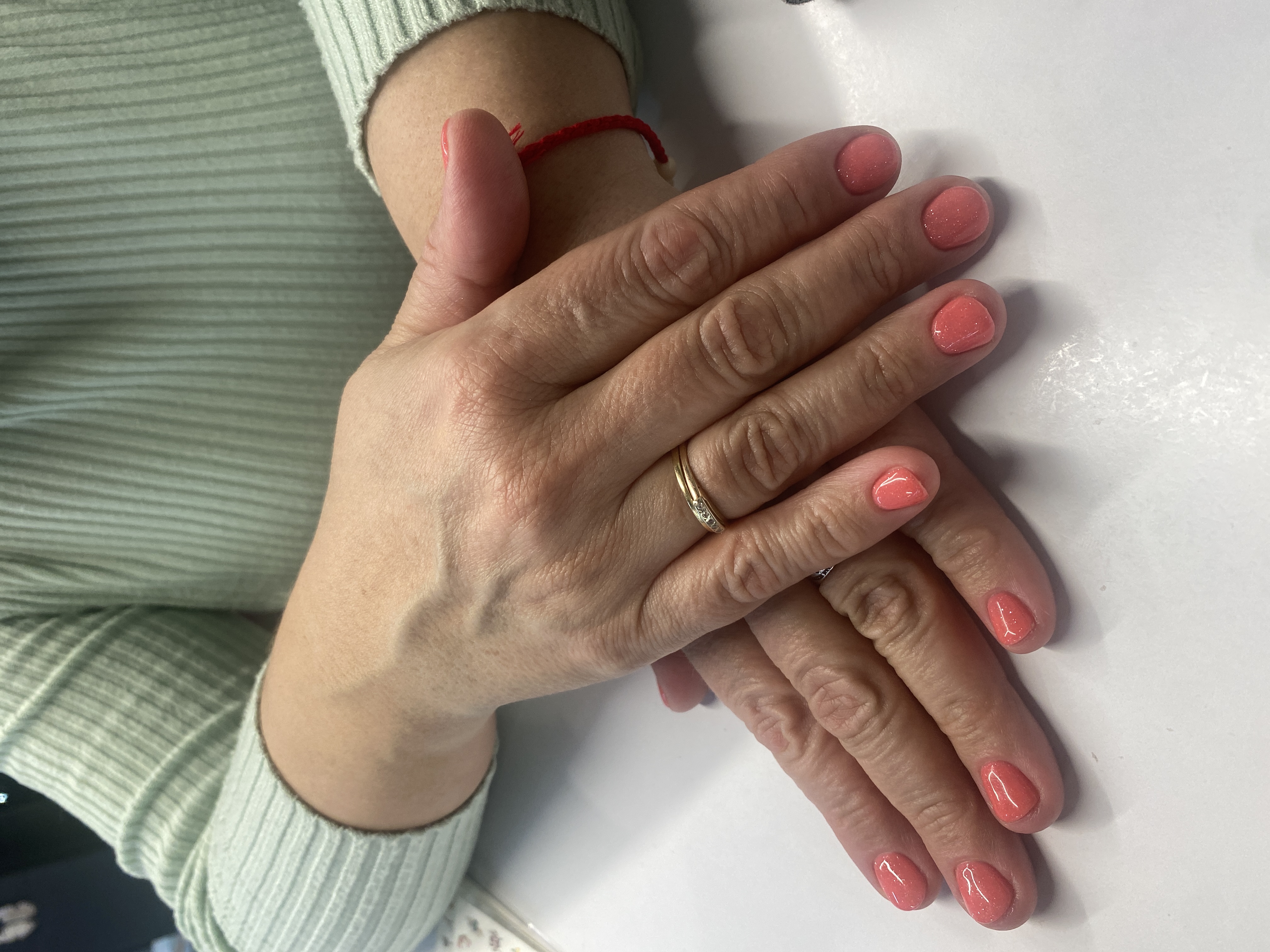 лак с блестками, Маникюр, однотон, кремовый, на каждый день