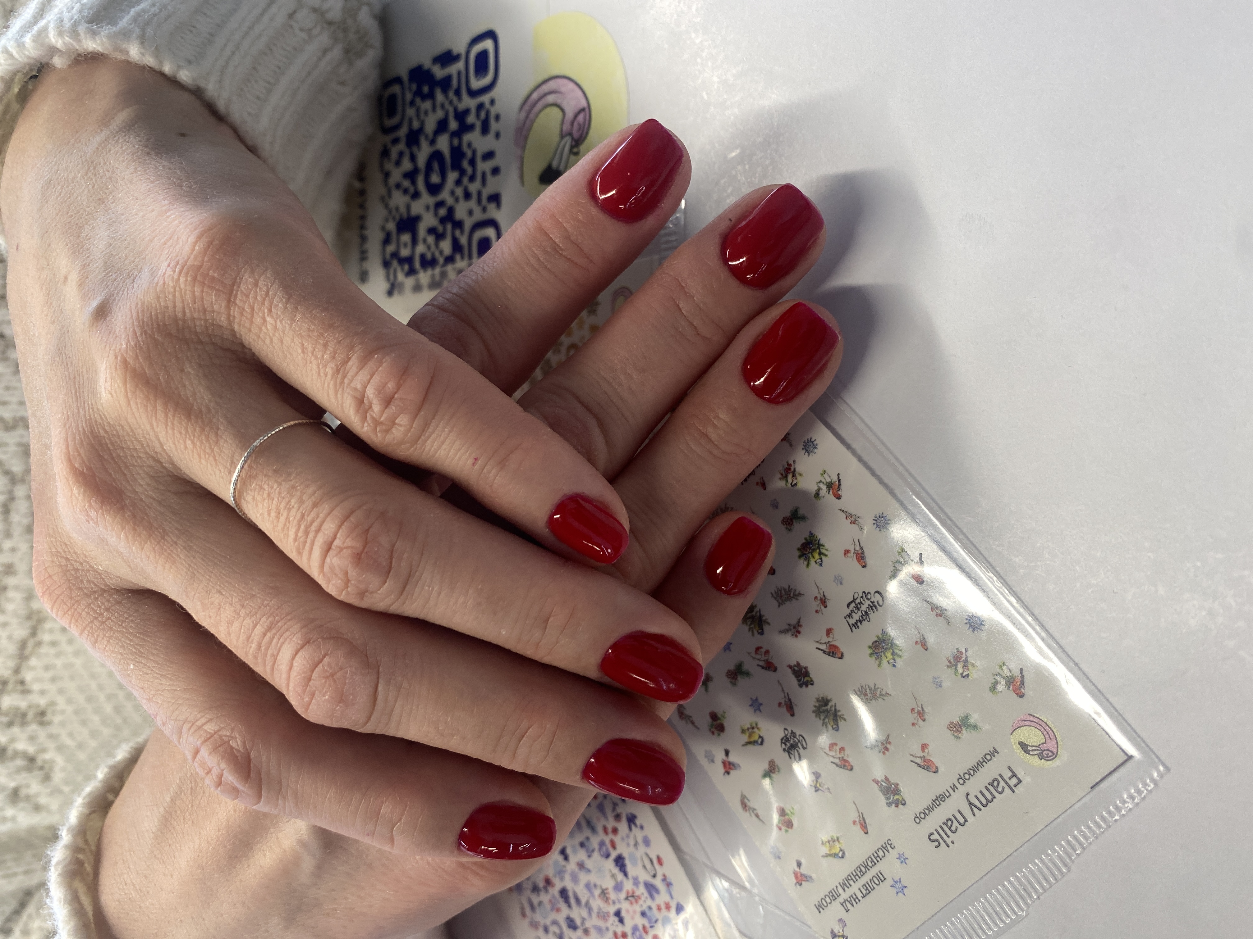 однотон, Маникюр, на каждый день, бордовый