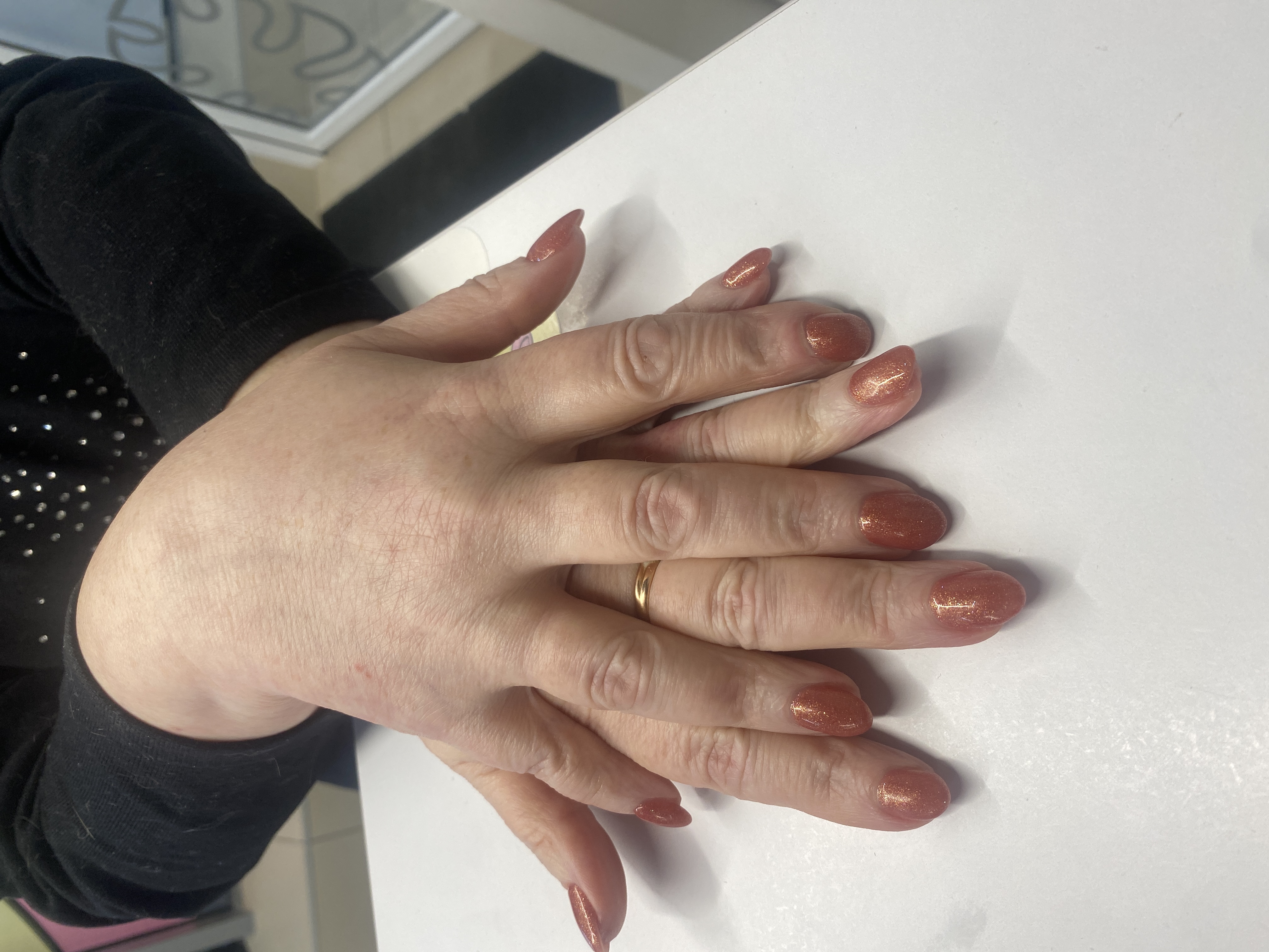 лак с блестками, однотон, Маникюр, на каждый день, бежевый