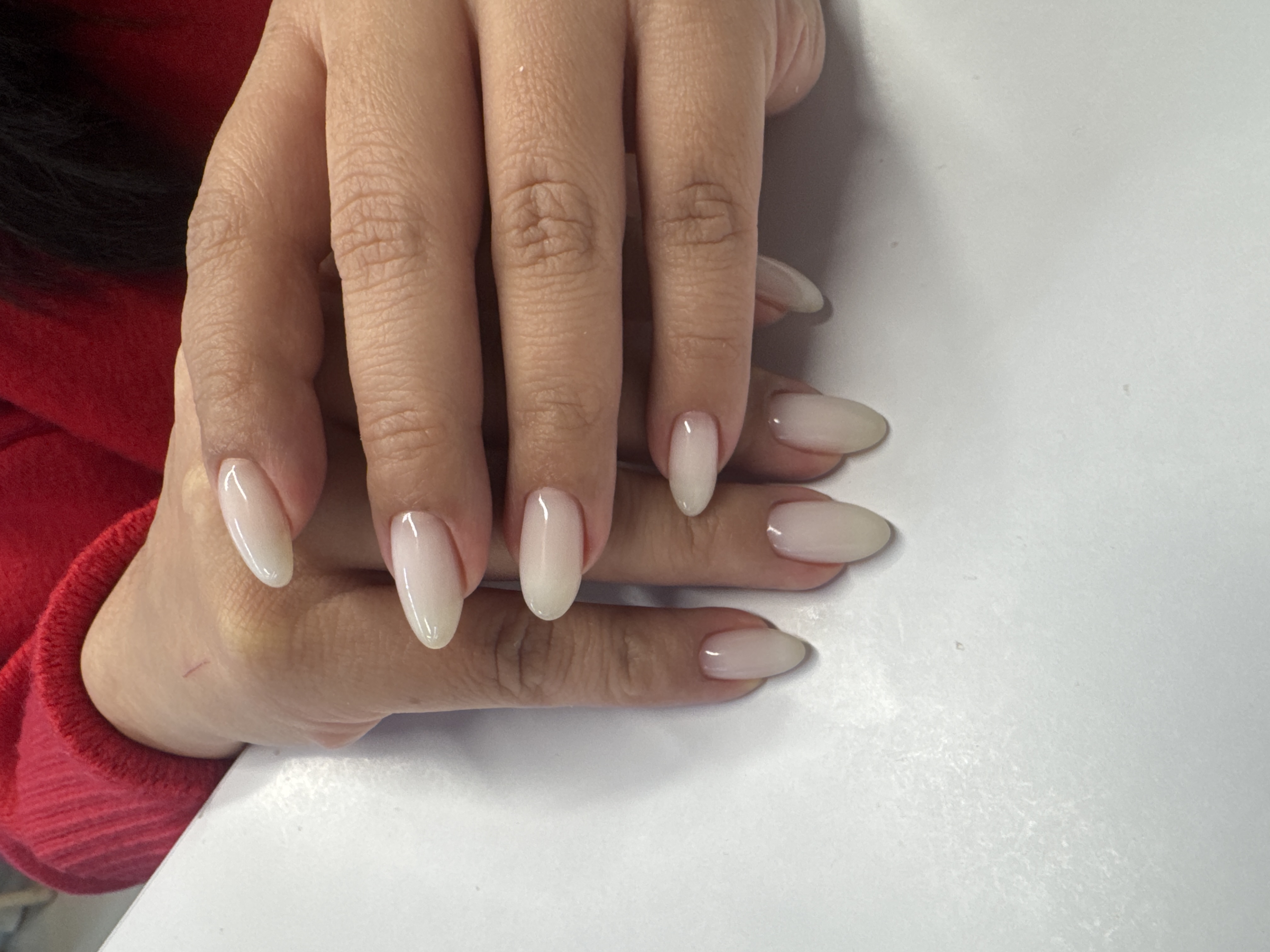Маникюр, однотон, белый, на каждый день