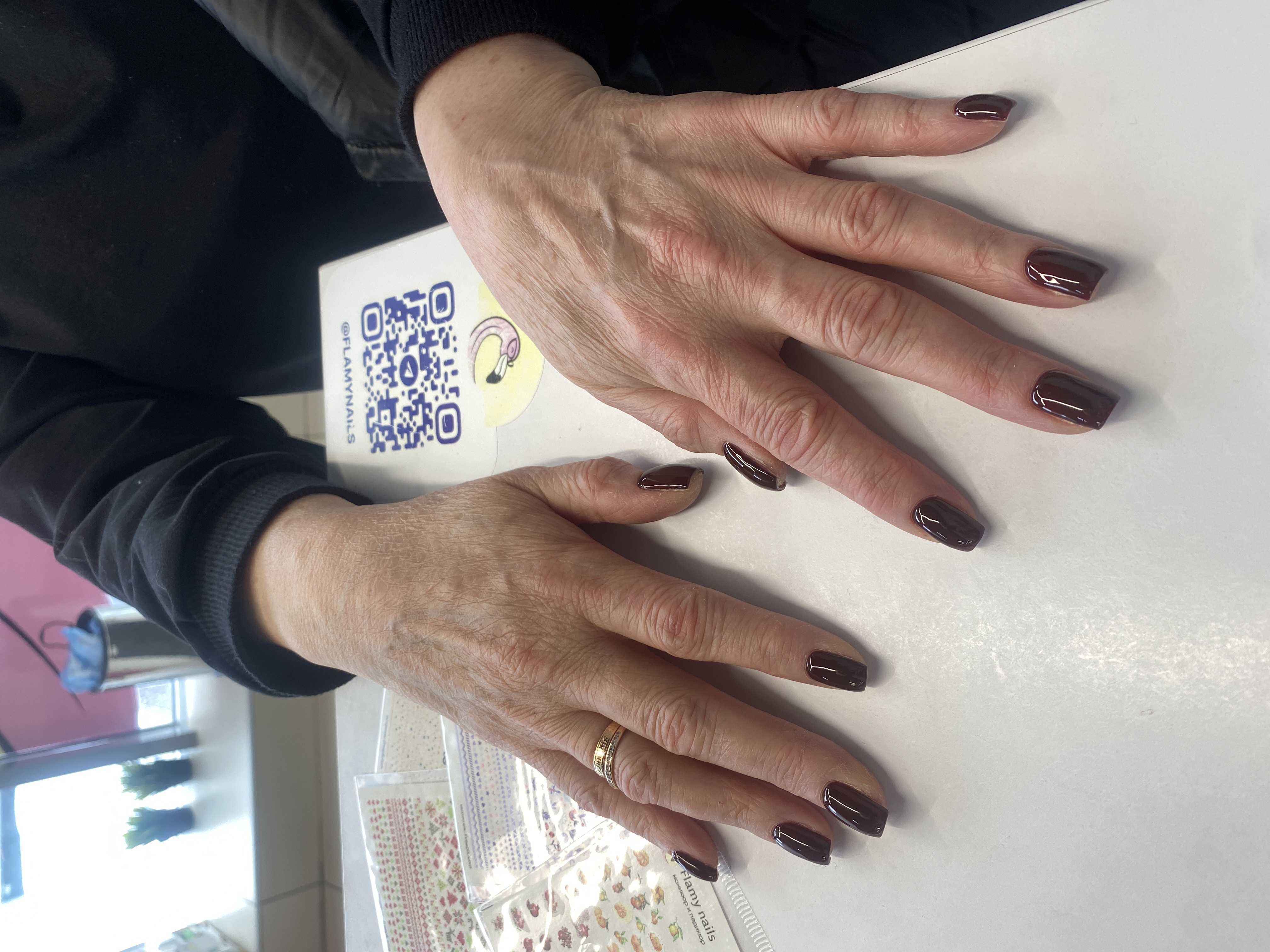 однотон, Маникюр, коричневый, на каждый день