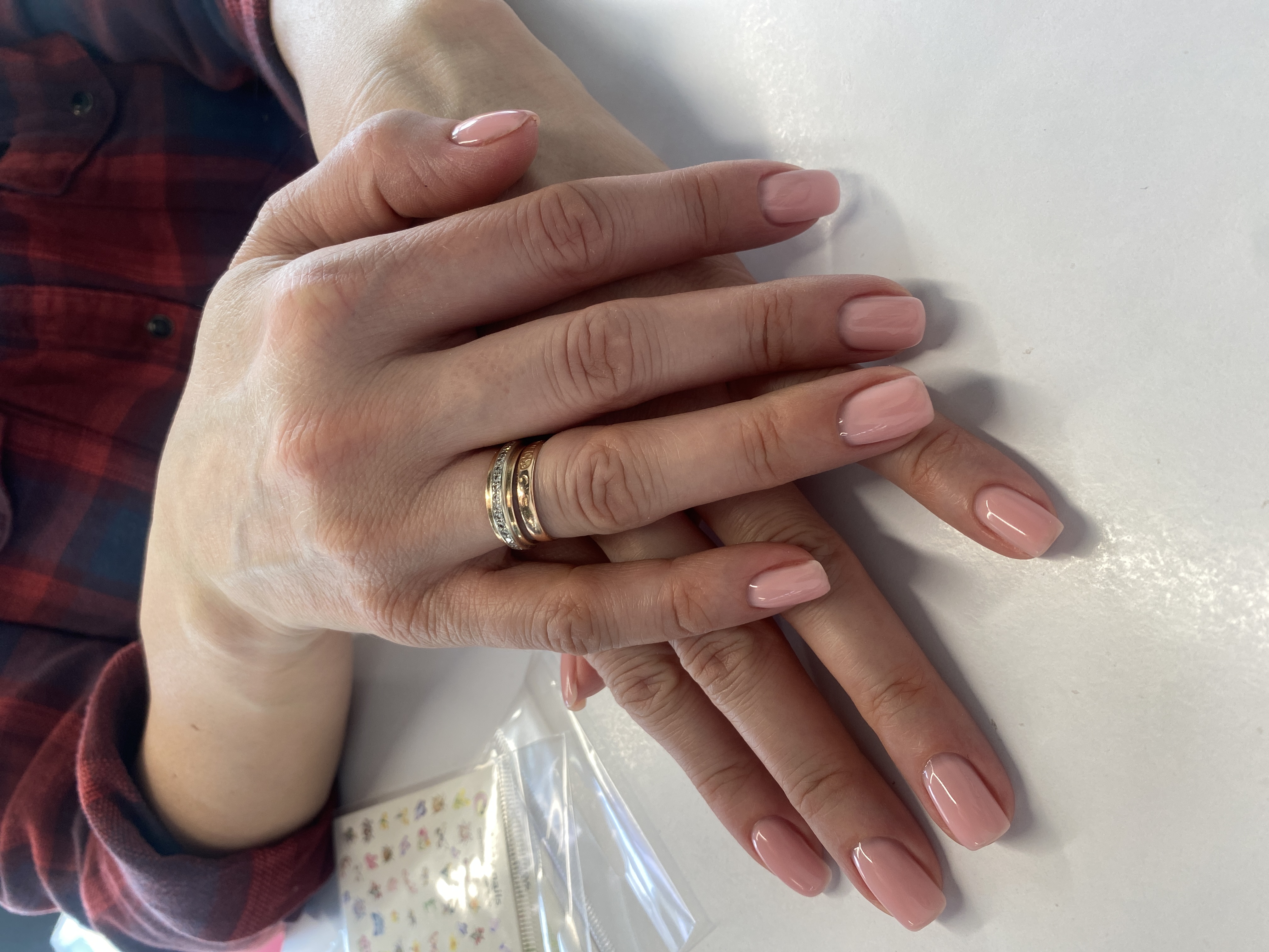 нюд, на каждый день, Маникюр, однотон, розовый, нежный