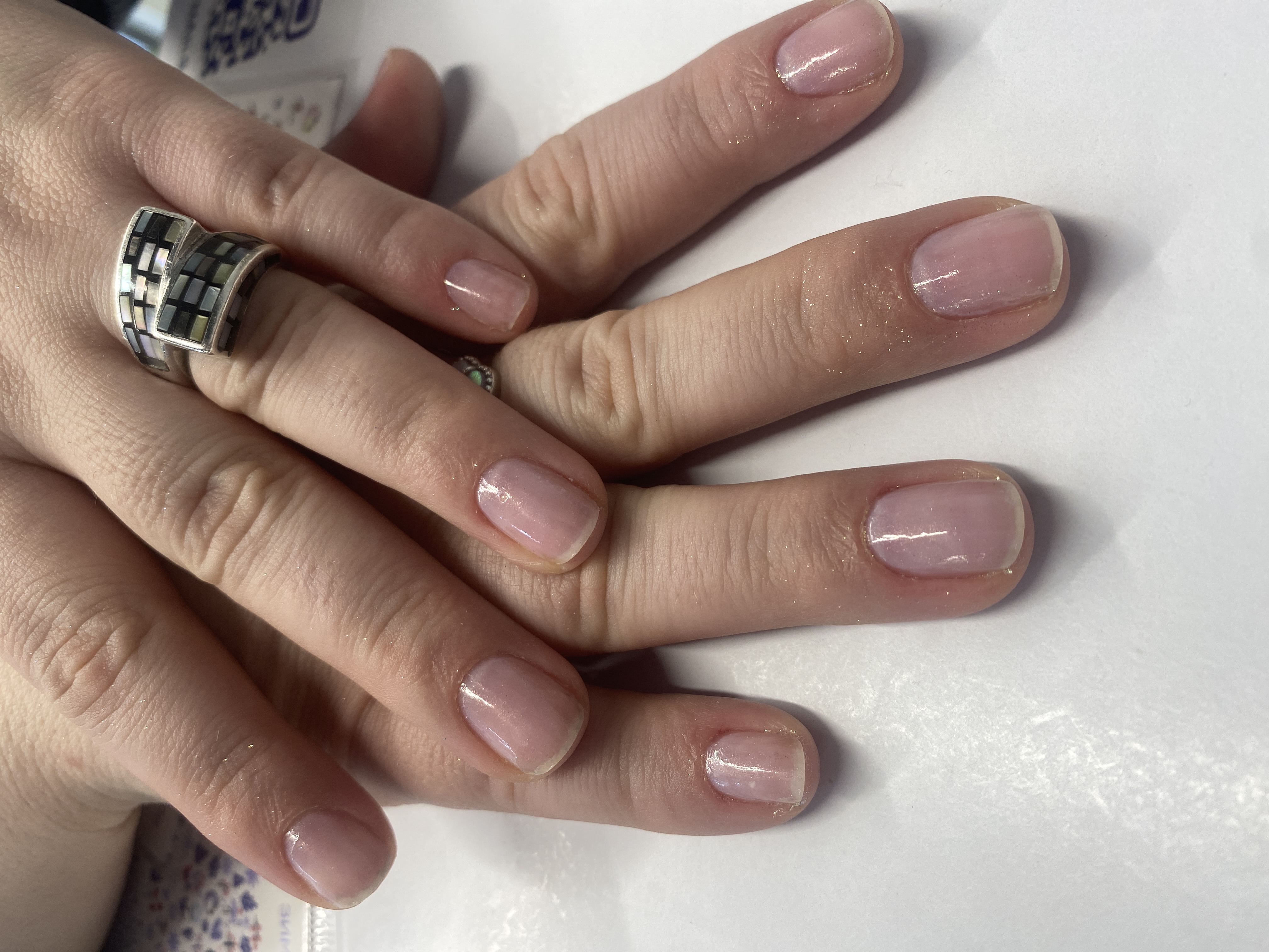 Маникюр, однотон, на каждый день, бесцветный