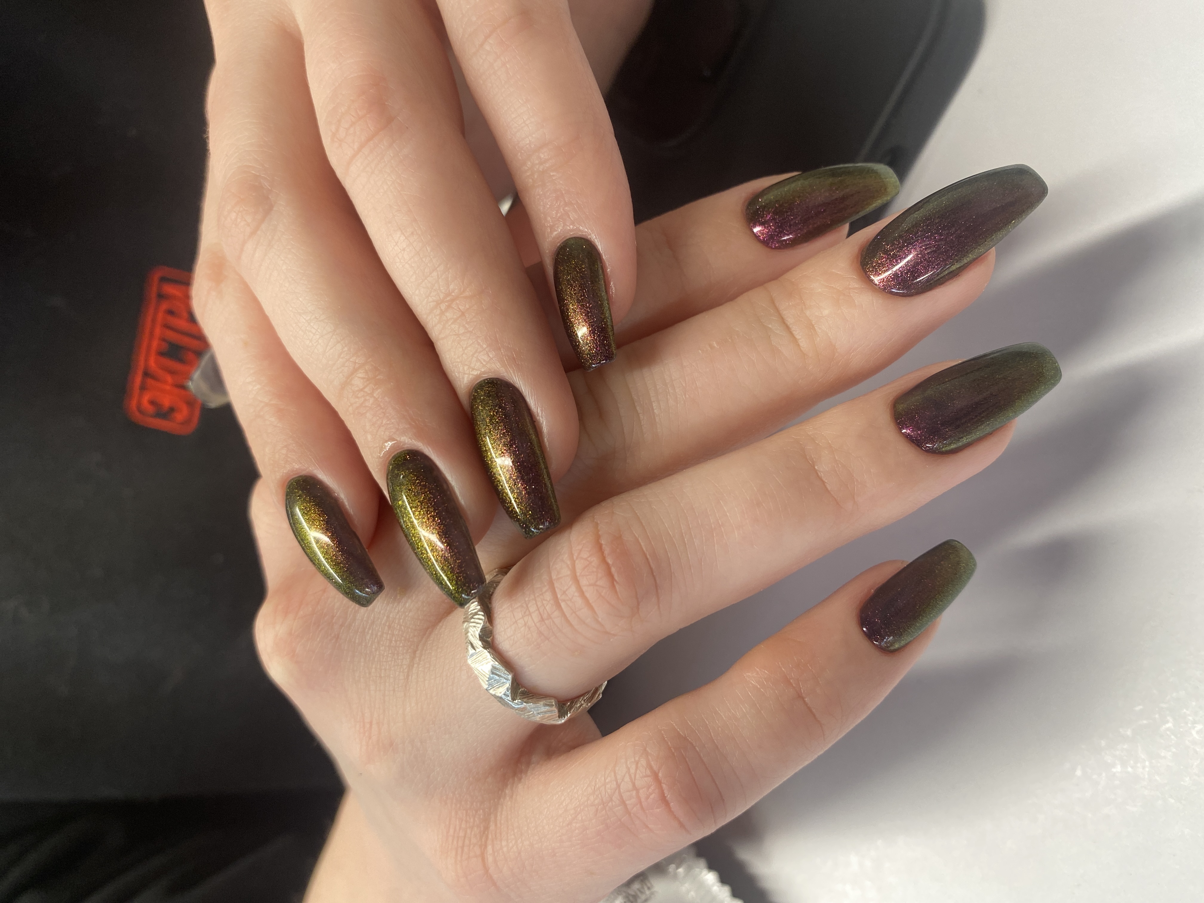 на каждый день, оригинальный, фиолетовый, Маникюр, лак с блестками