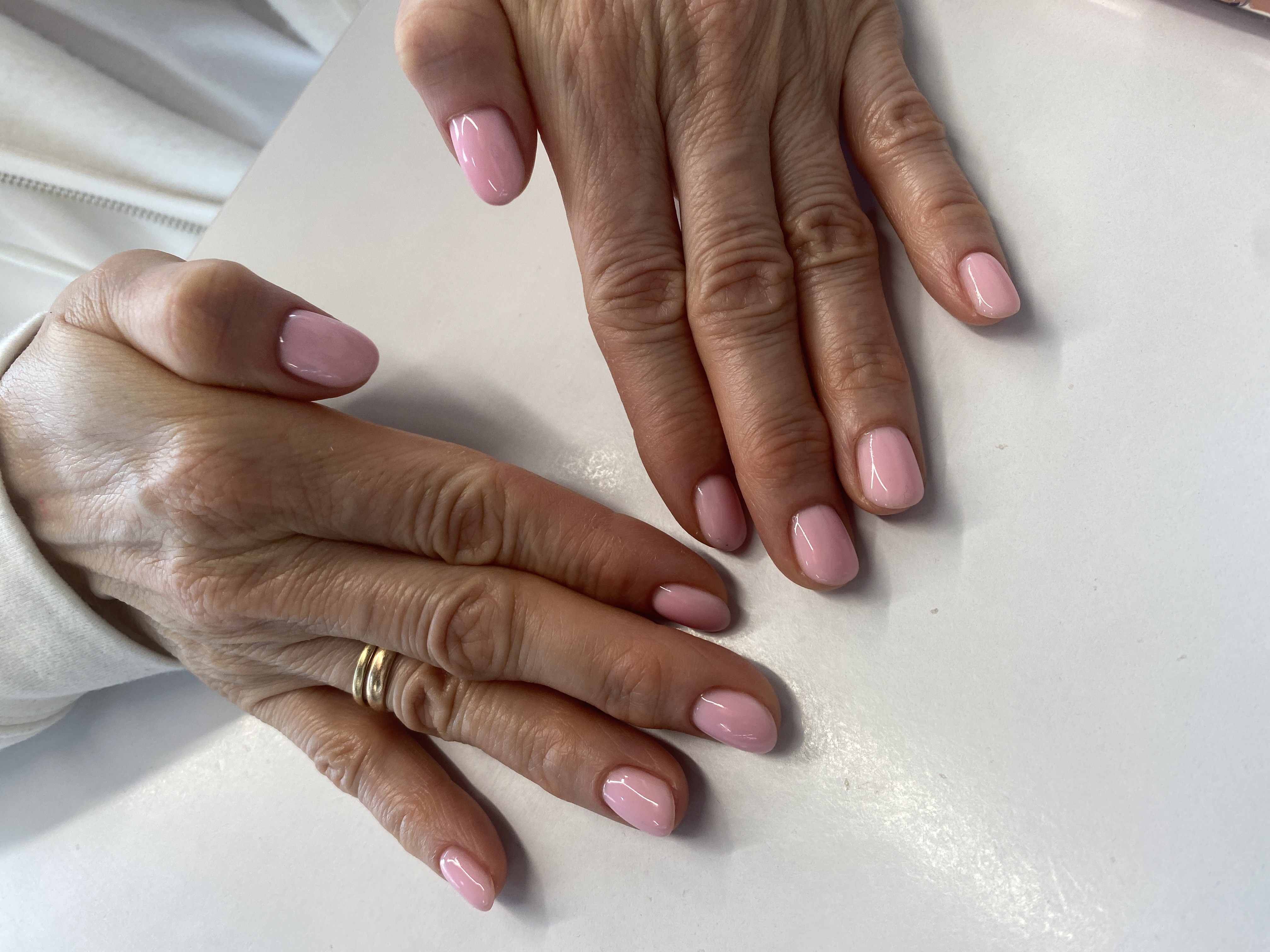 нежный, Маникюр, нюд, однотон, на каждый день, нежно розовый