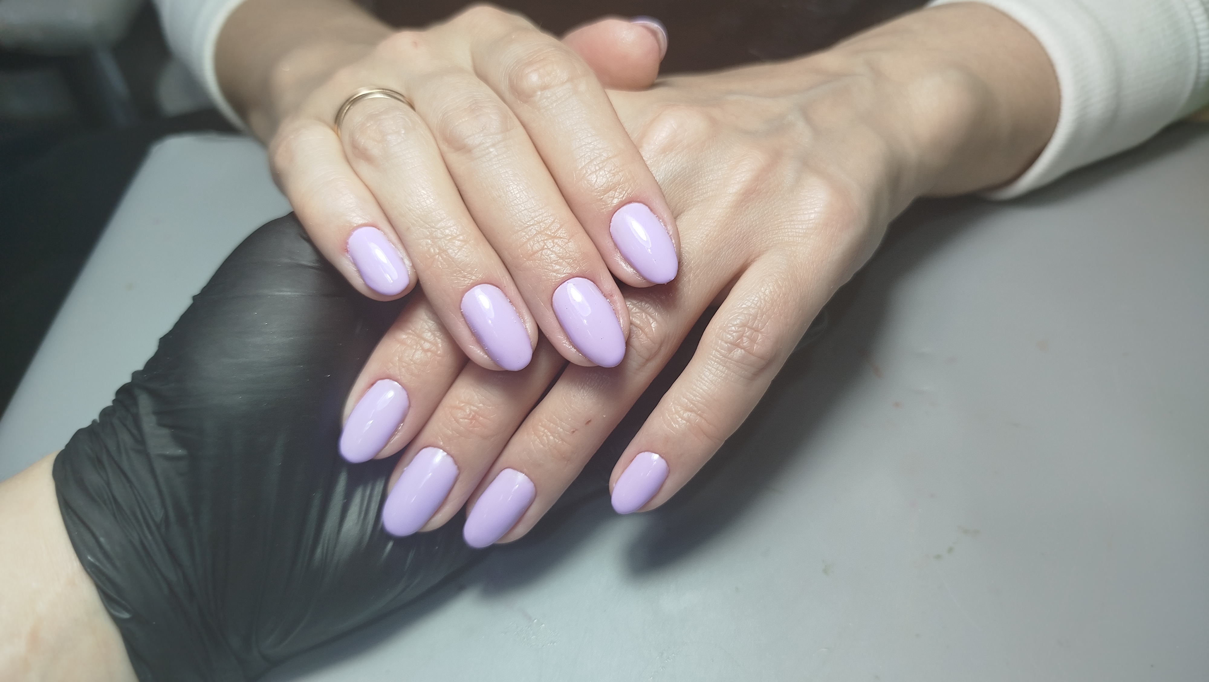 Маникюр, на каждый день, однотон, белый, нюд