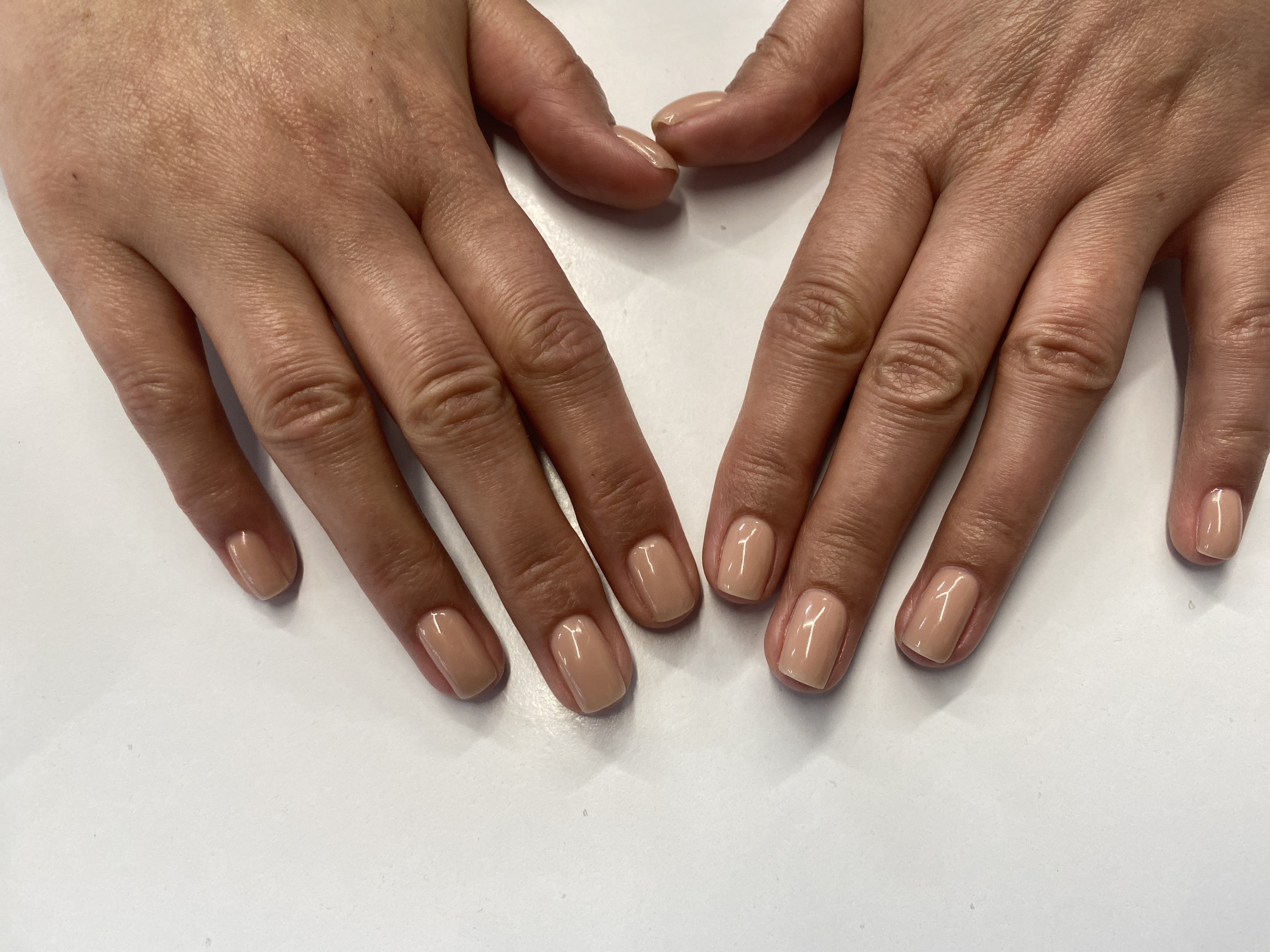 нюд, Маникюр, на каждый день, бежевый, однотон