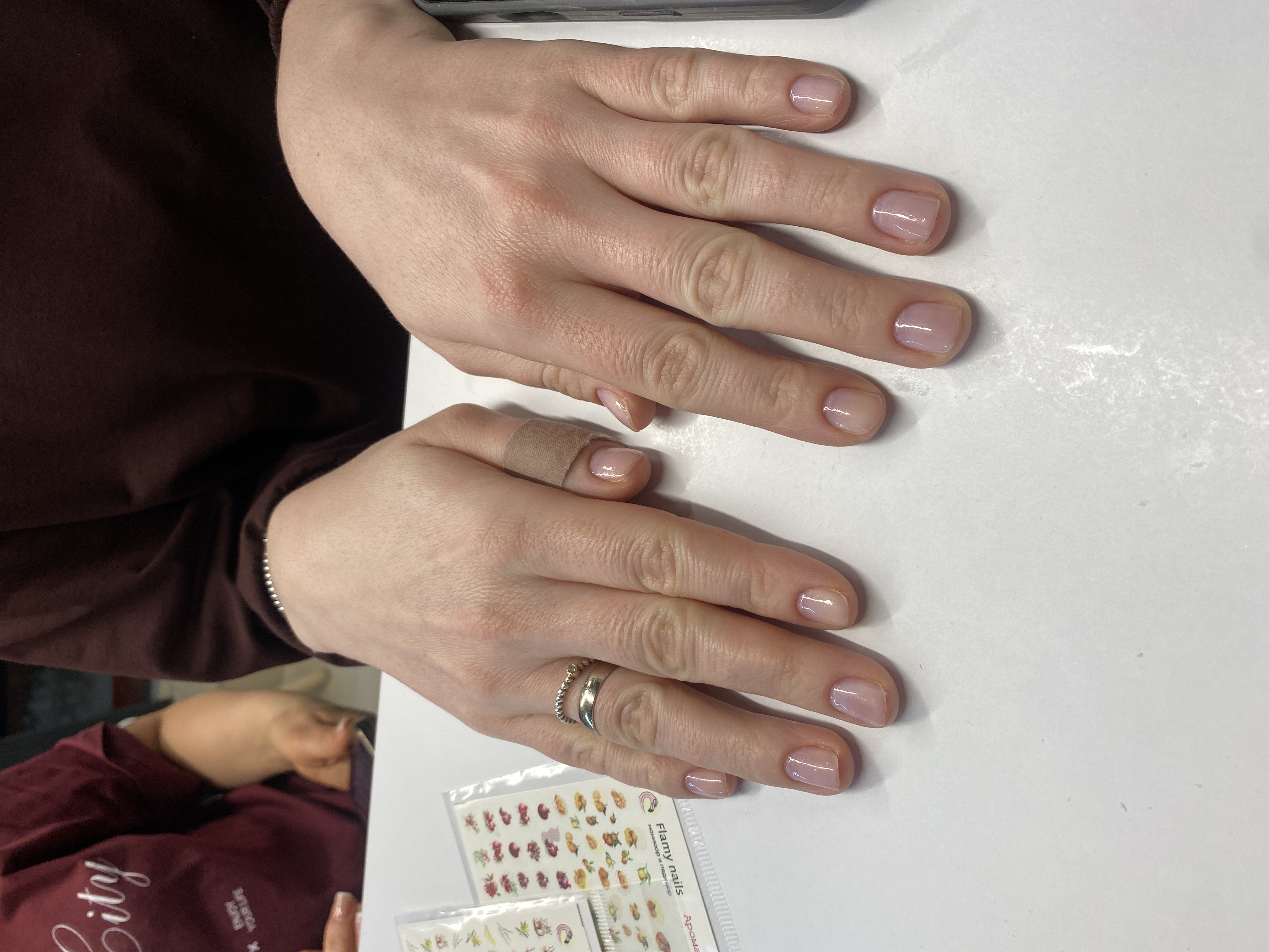 однотон, Маникюр, на каждый день, бесцветный