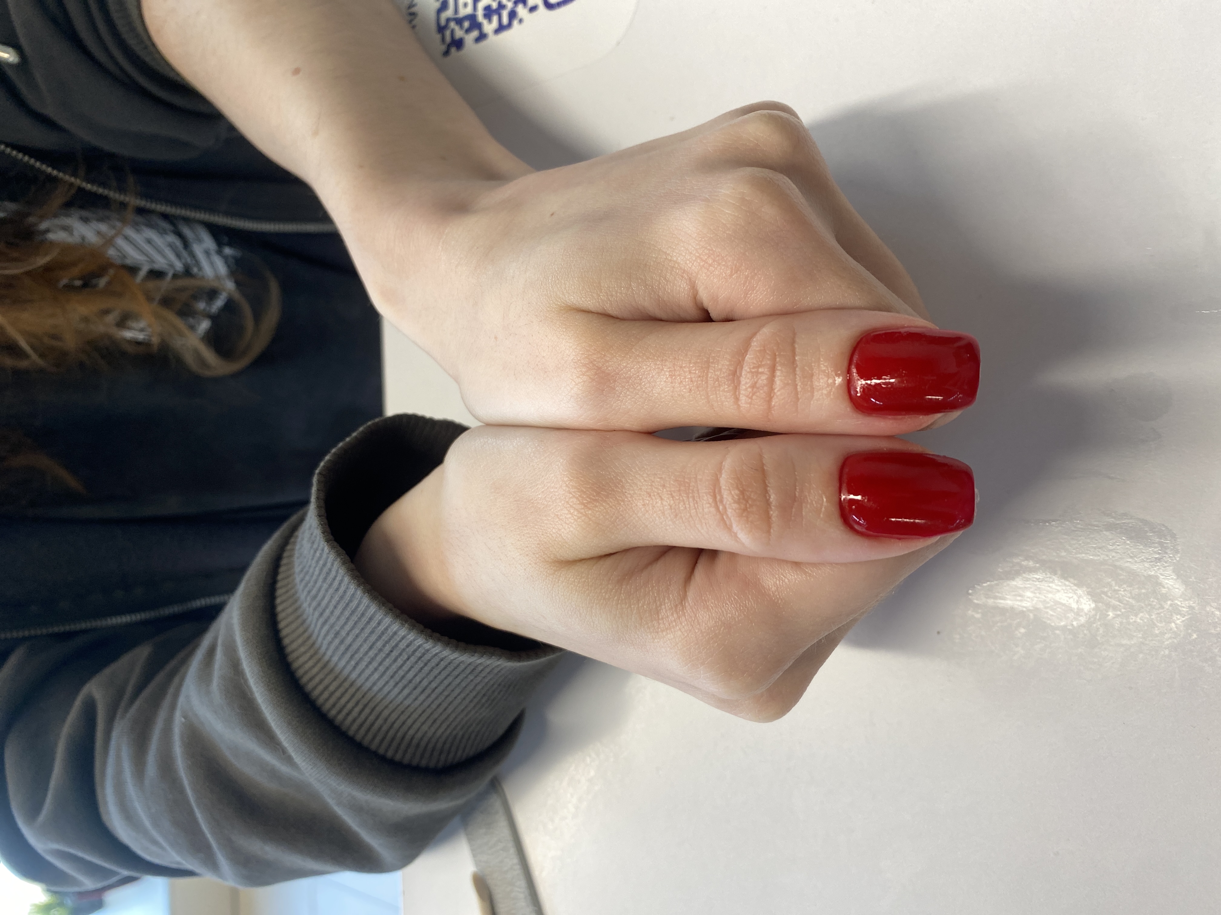 Маникюр, однотон, бордовый, на каждый день