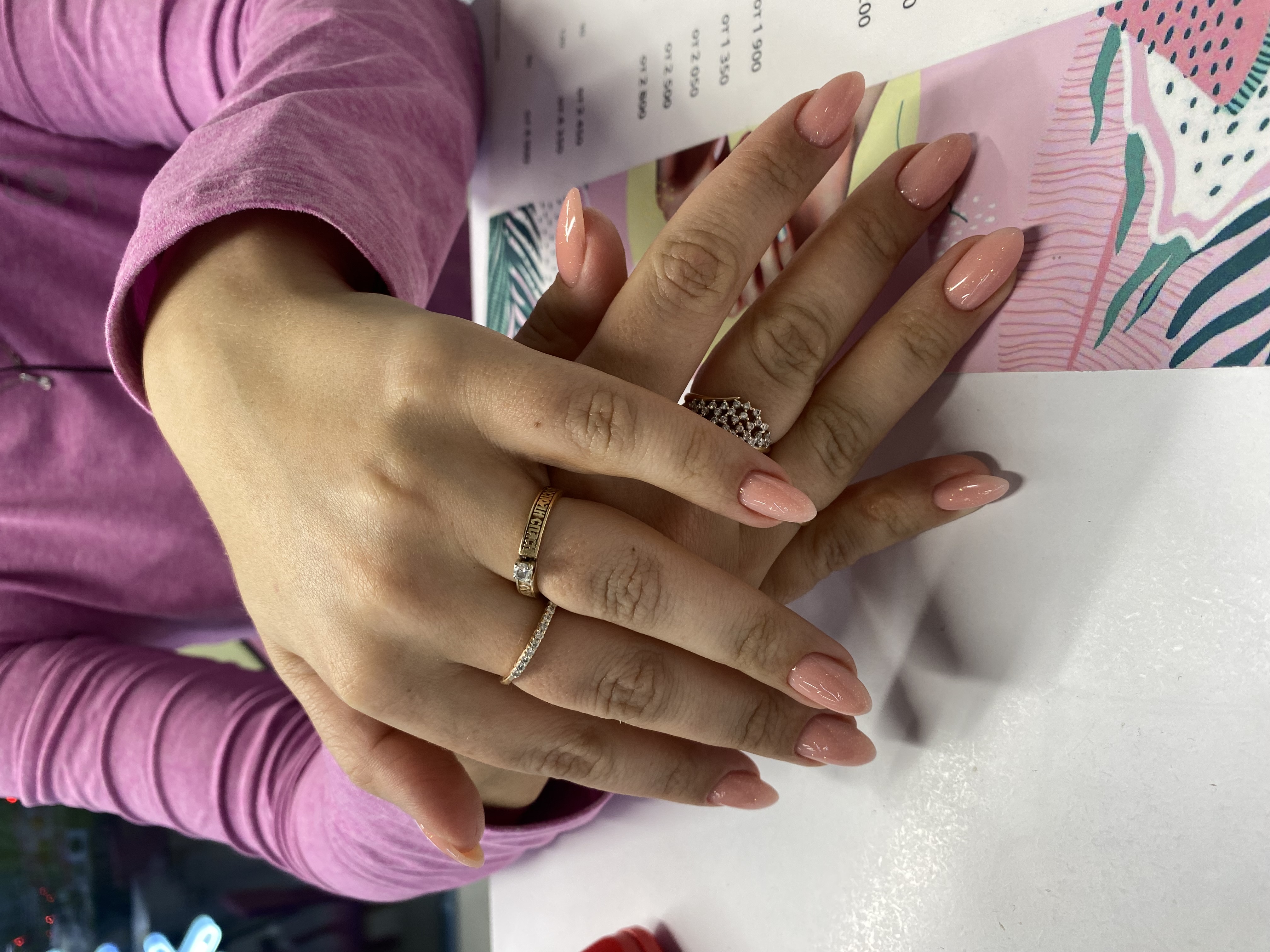 нежный, Маникюр, нюд, однотон, кремовый, на каждый день