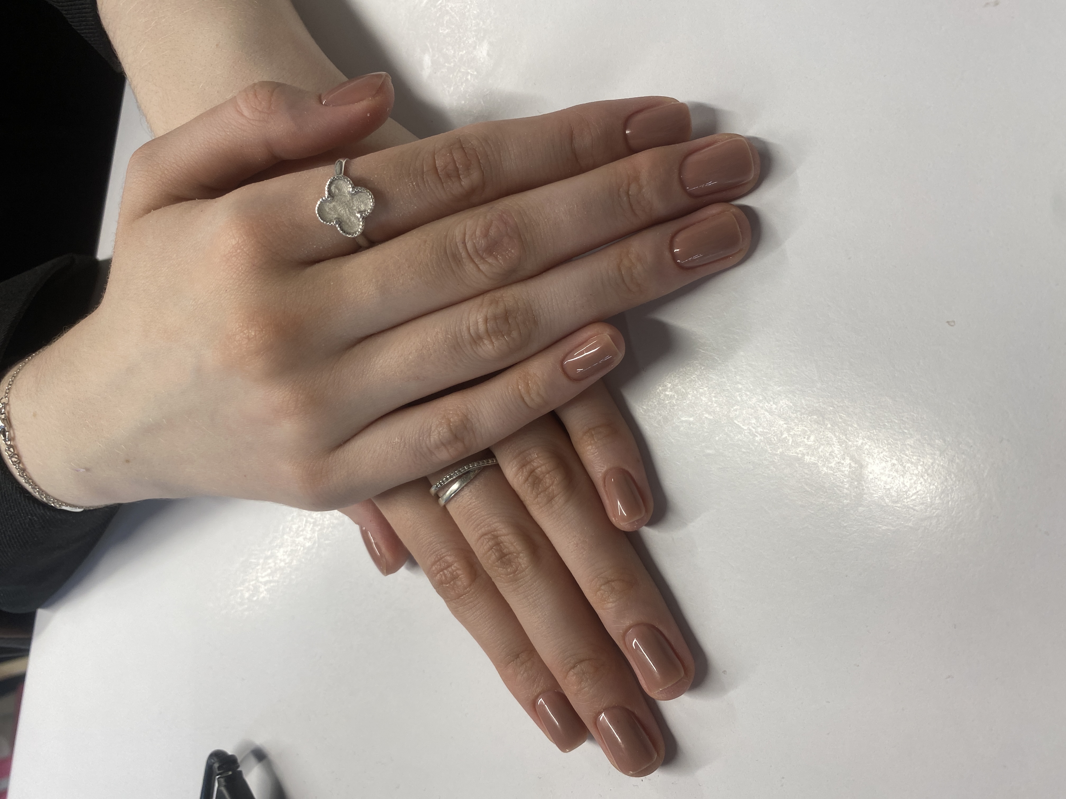 нюд, Маникюр, на каждый день, бежевый, однотон