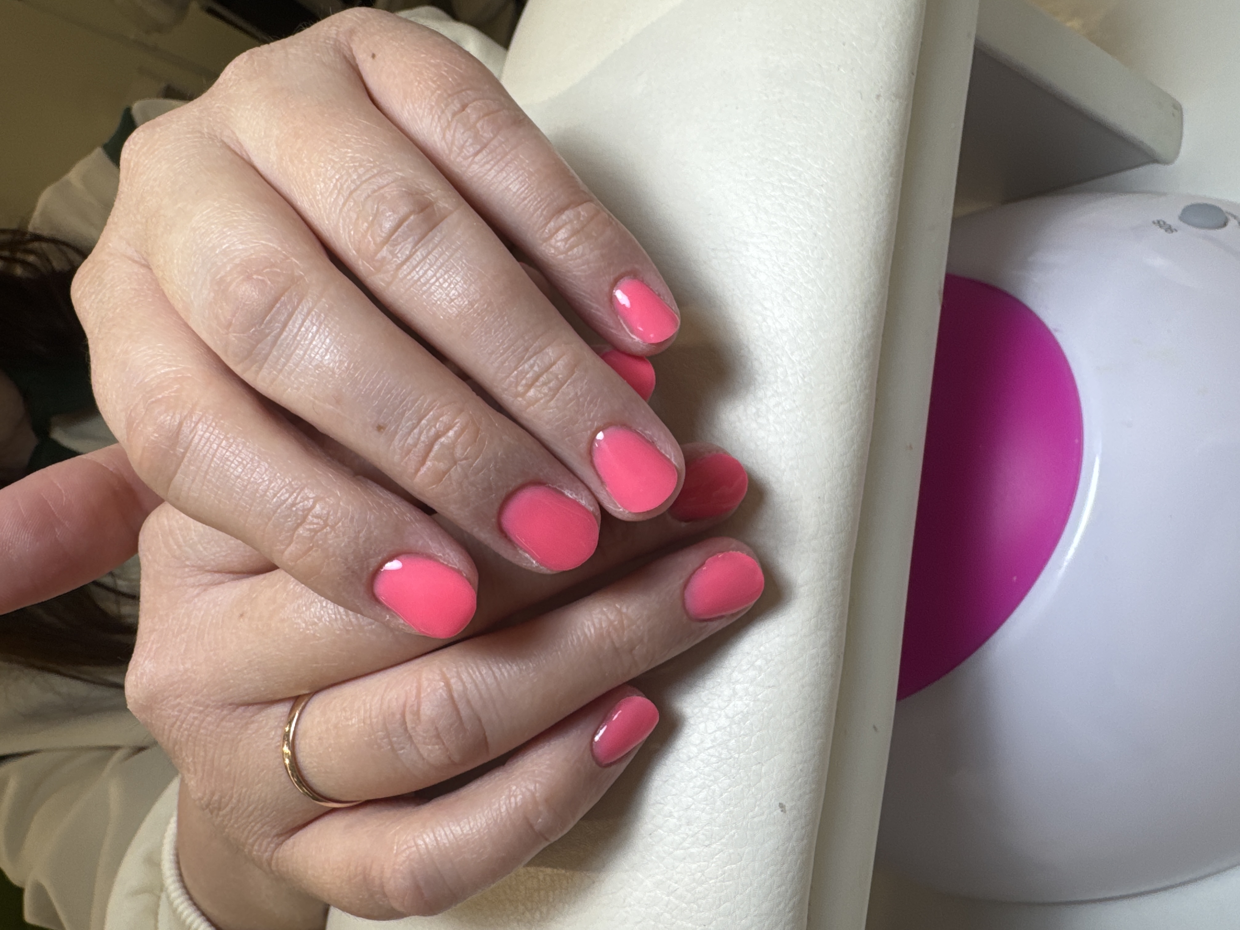 однотон, Маникюр, на каждый день, розовый