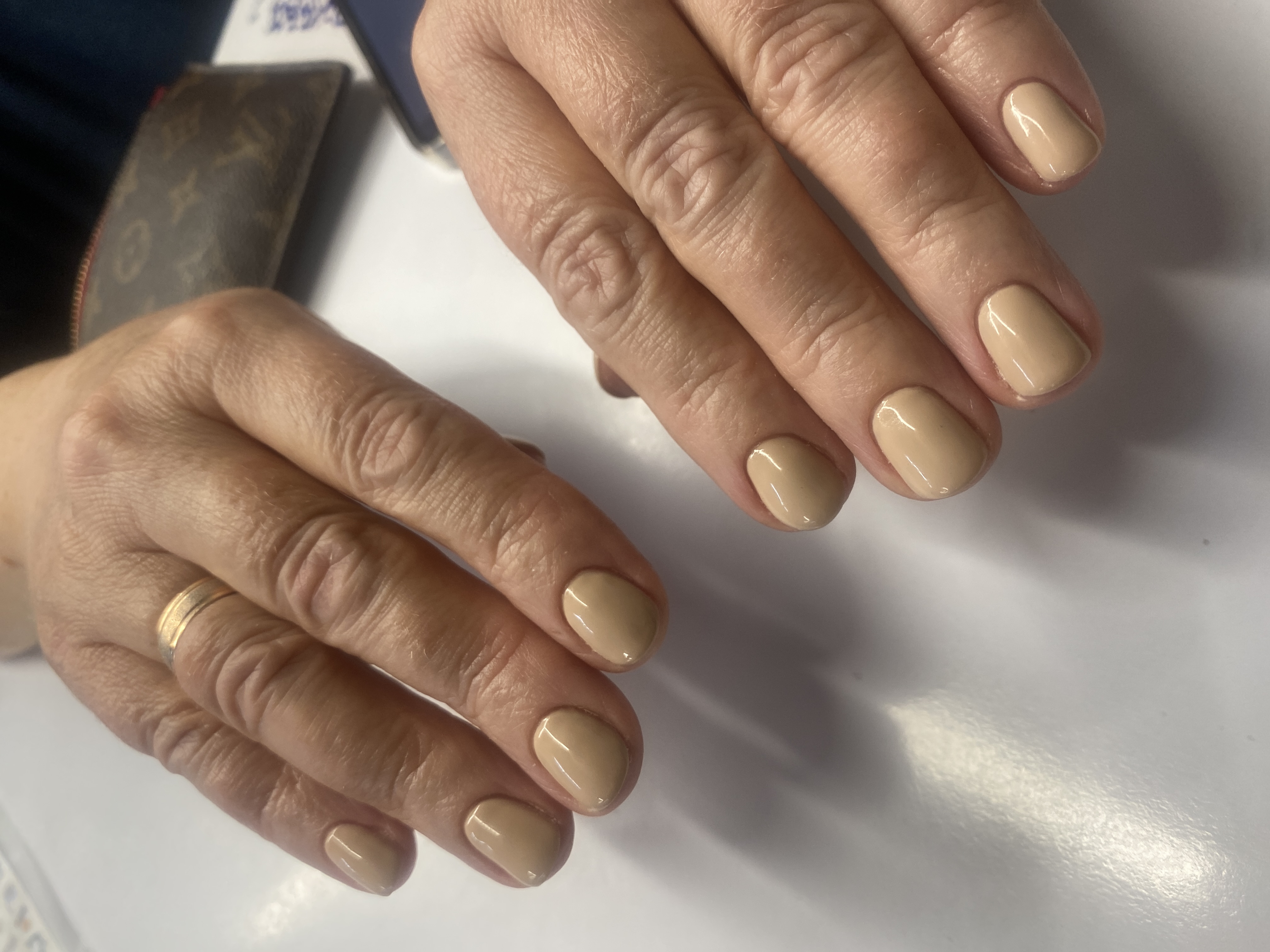 Маникюр, однотон, нюд, на каждый день, бежевый