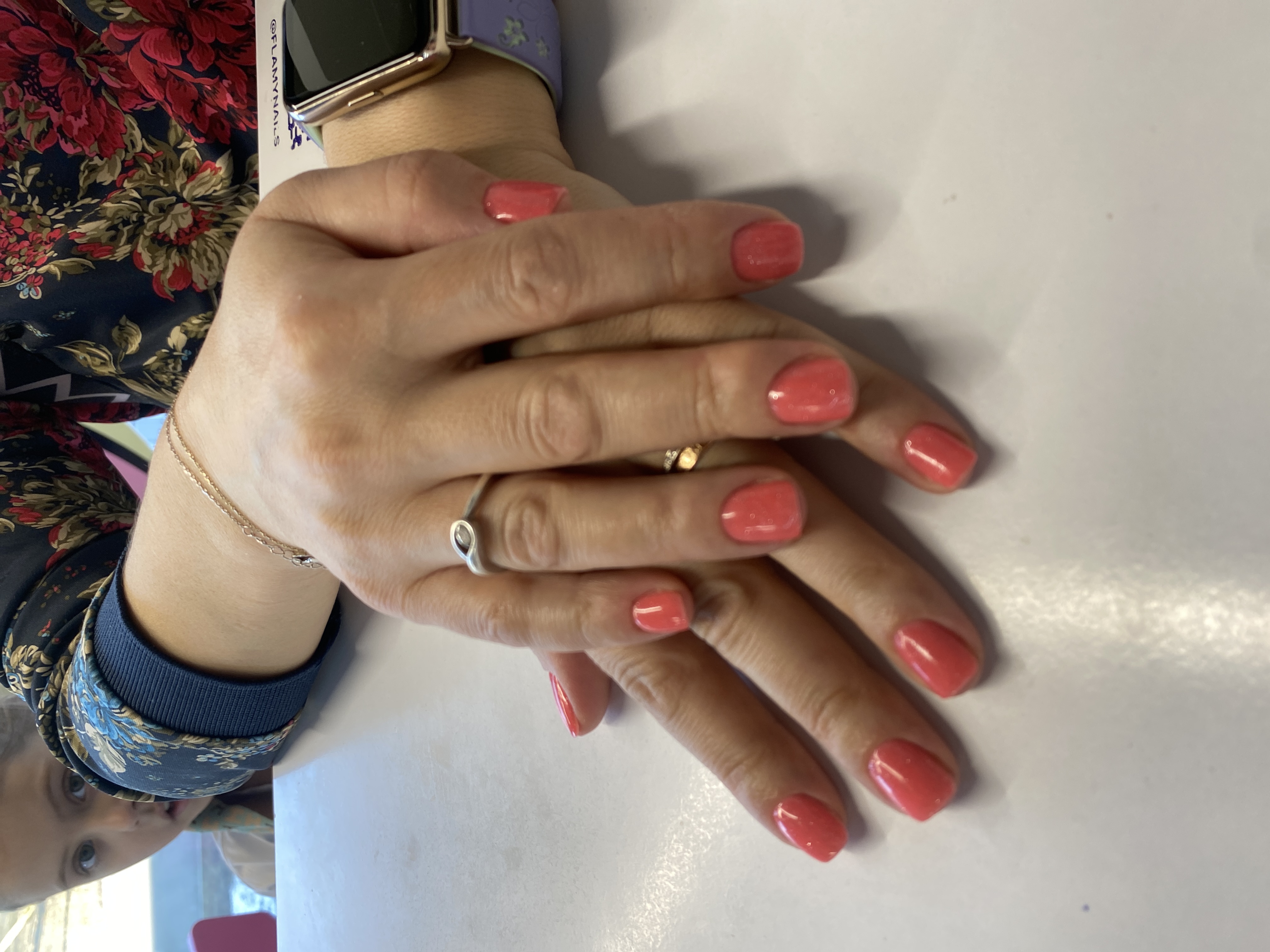 кремовый, однотон, лак с блестками, на каждый день, Маникюр