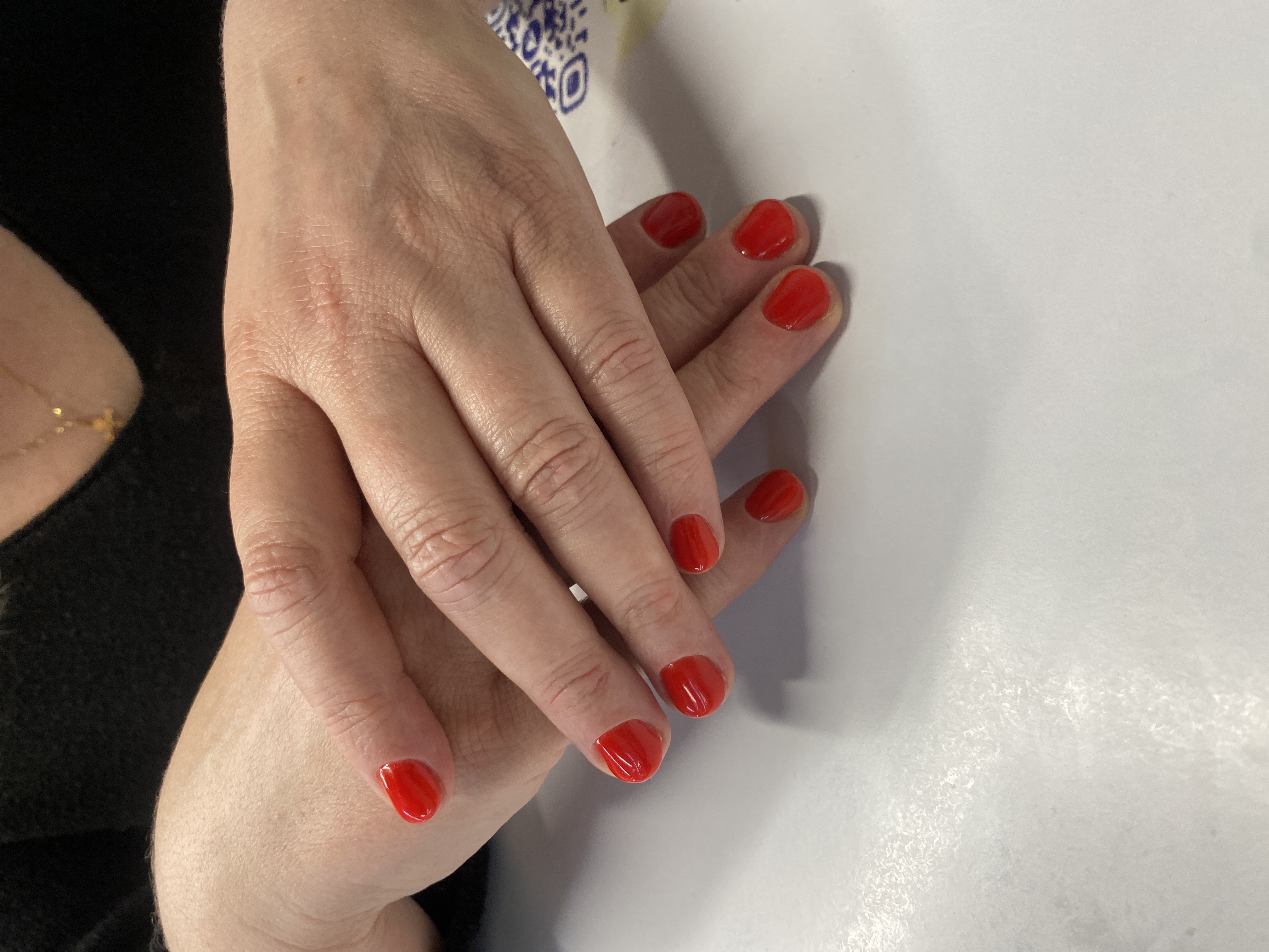 однотон, Маникюр, на каждый день, красный