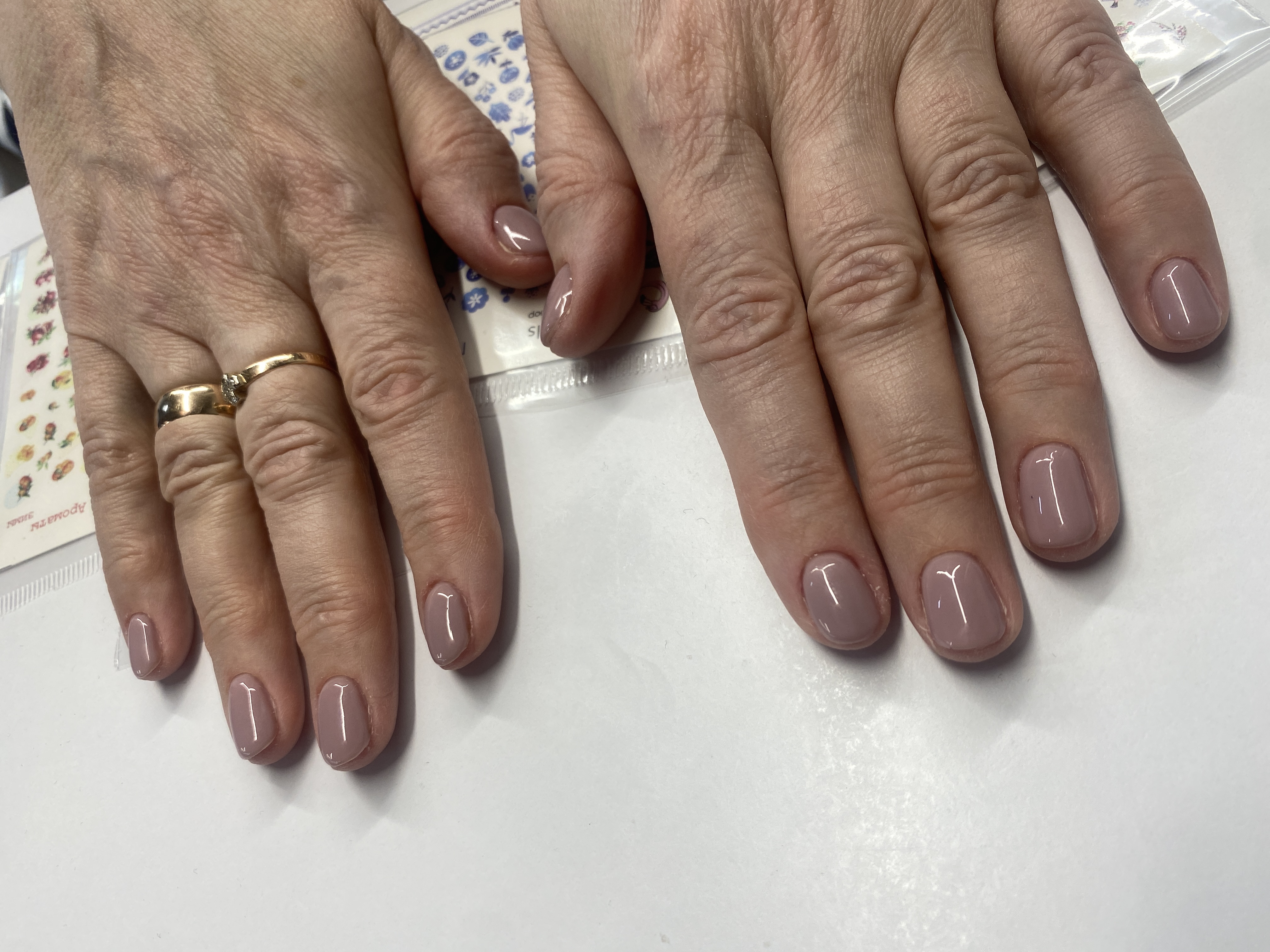 нюд, Маникюр, однотон, натуральный, на каждый день