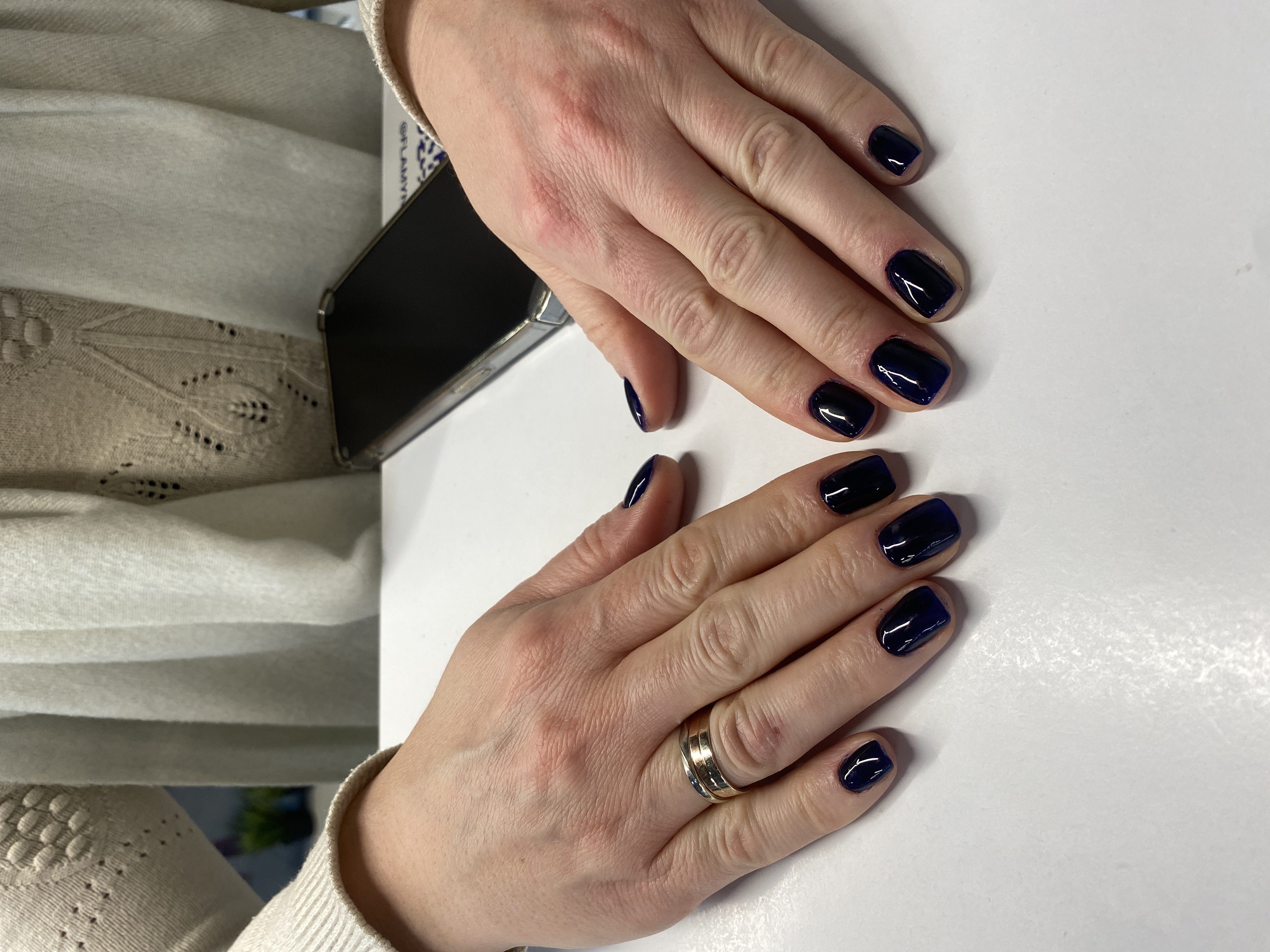 черный, однотон, Маникюр, на каждый день