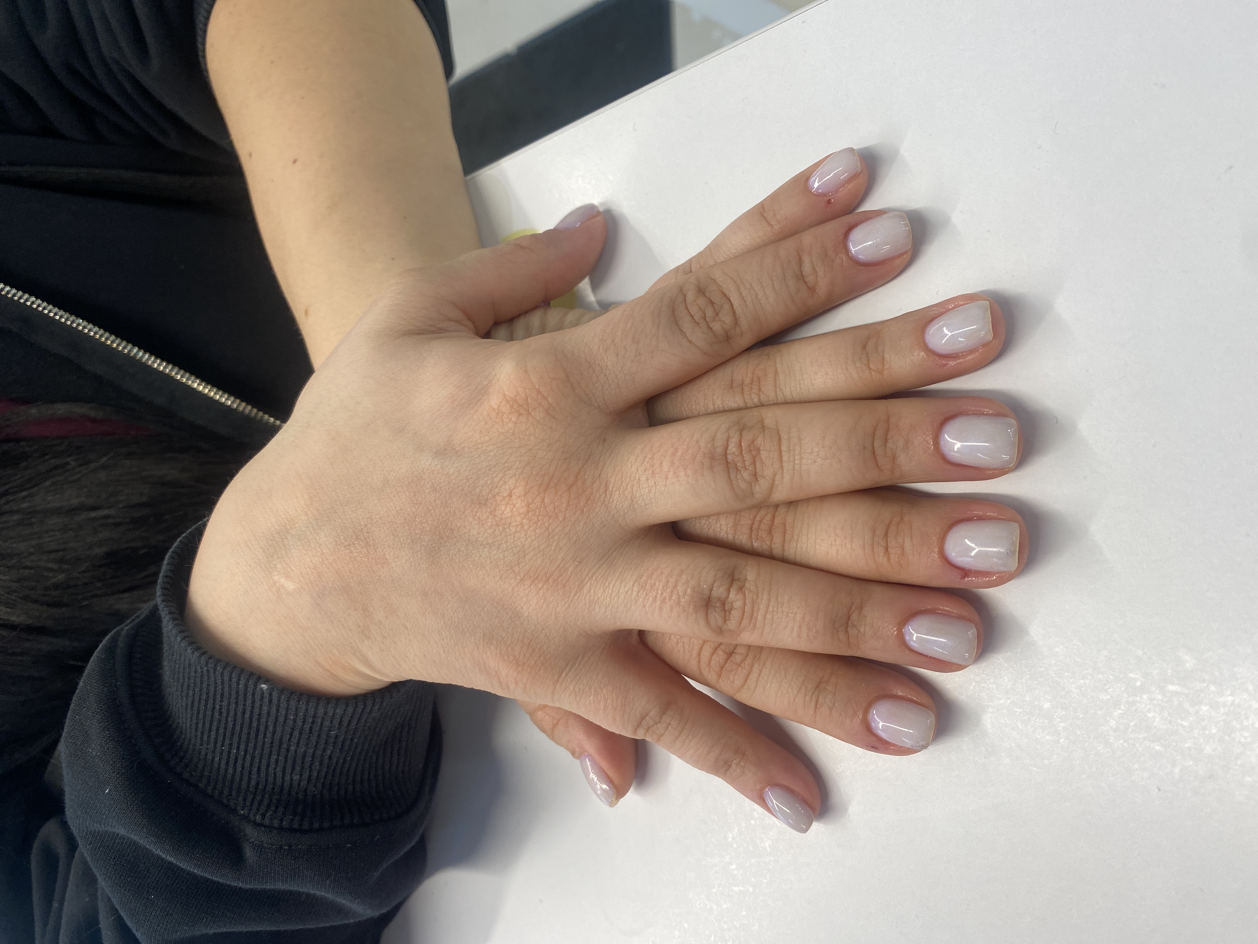 однотон, Маникюр, молочный, на каждый день