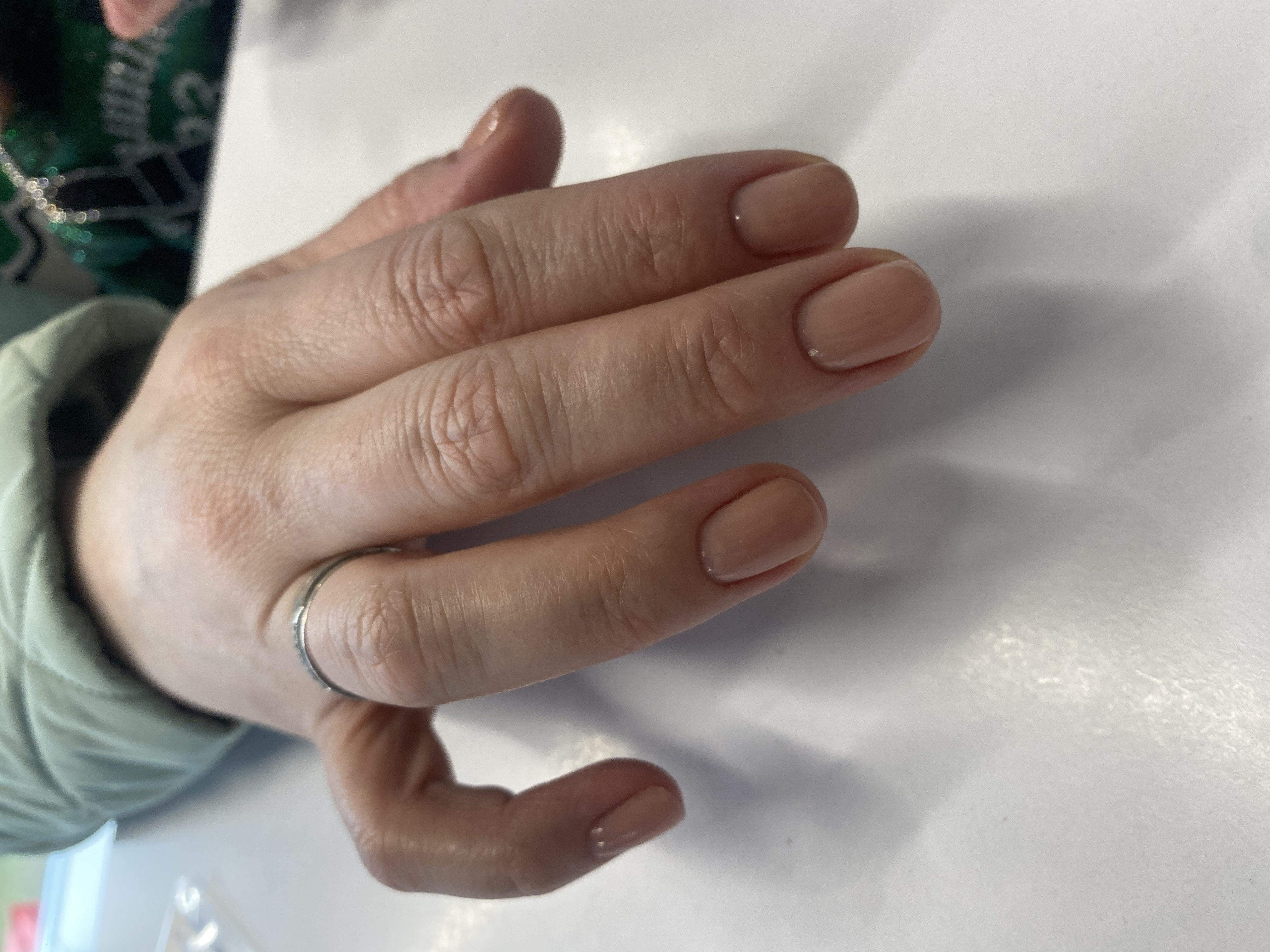 Маникюр, нюд, однотон, на каждый день, бежевый