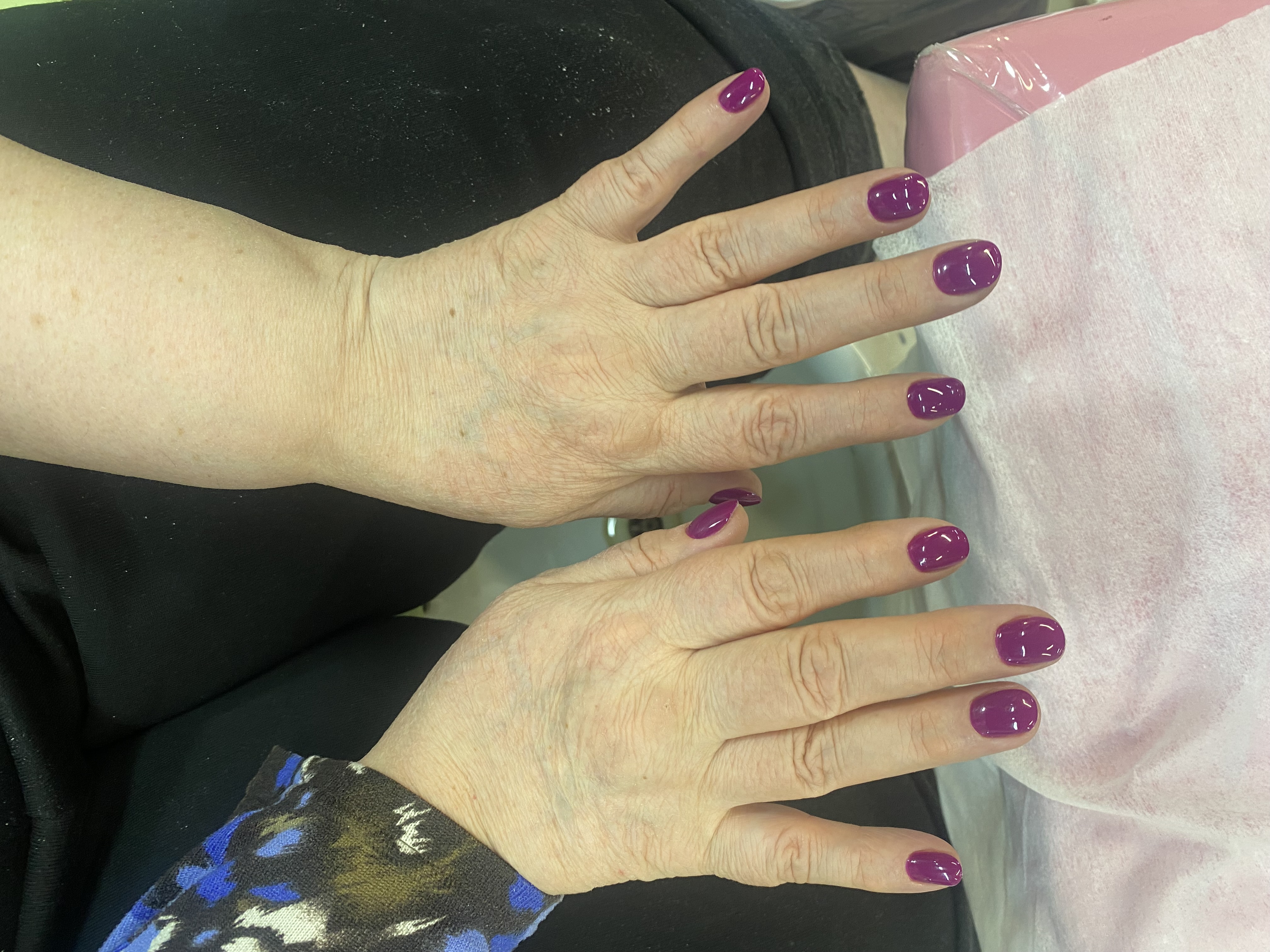 однотон, Маникюр, на каждый день, фиолетовый