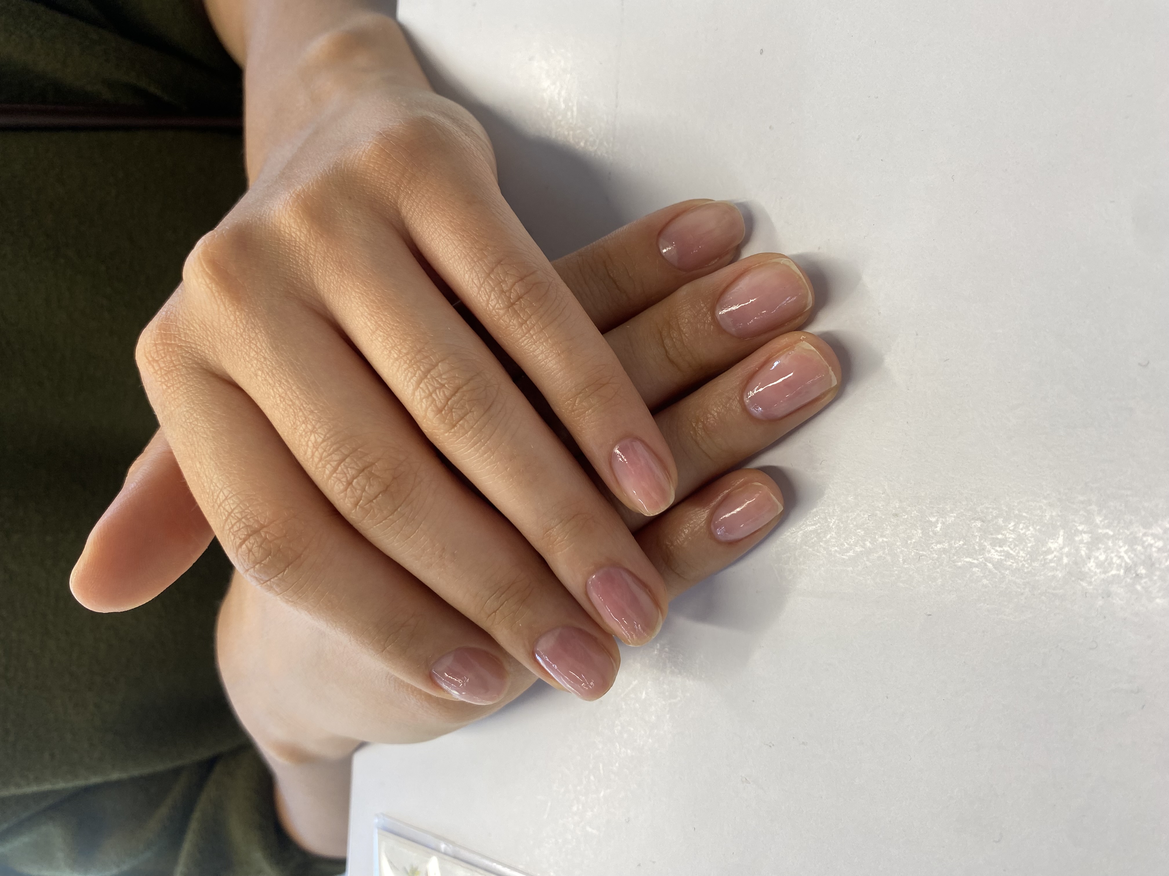 Маникюр, однотон, натуральный, на каждый день