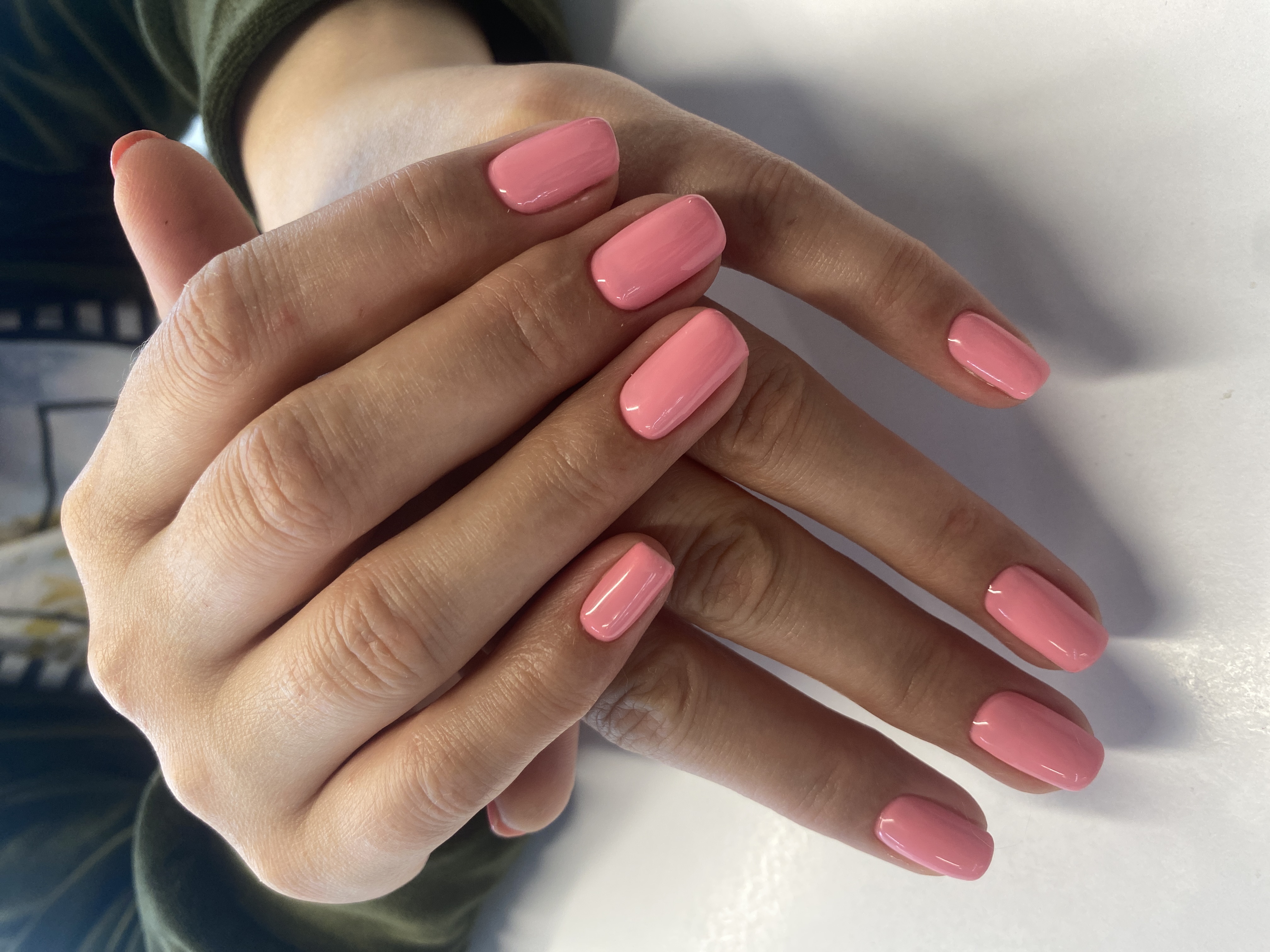 Маникюр, нюд, на каждый день, однотон, нежный, розовый