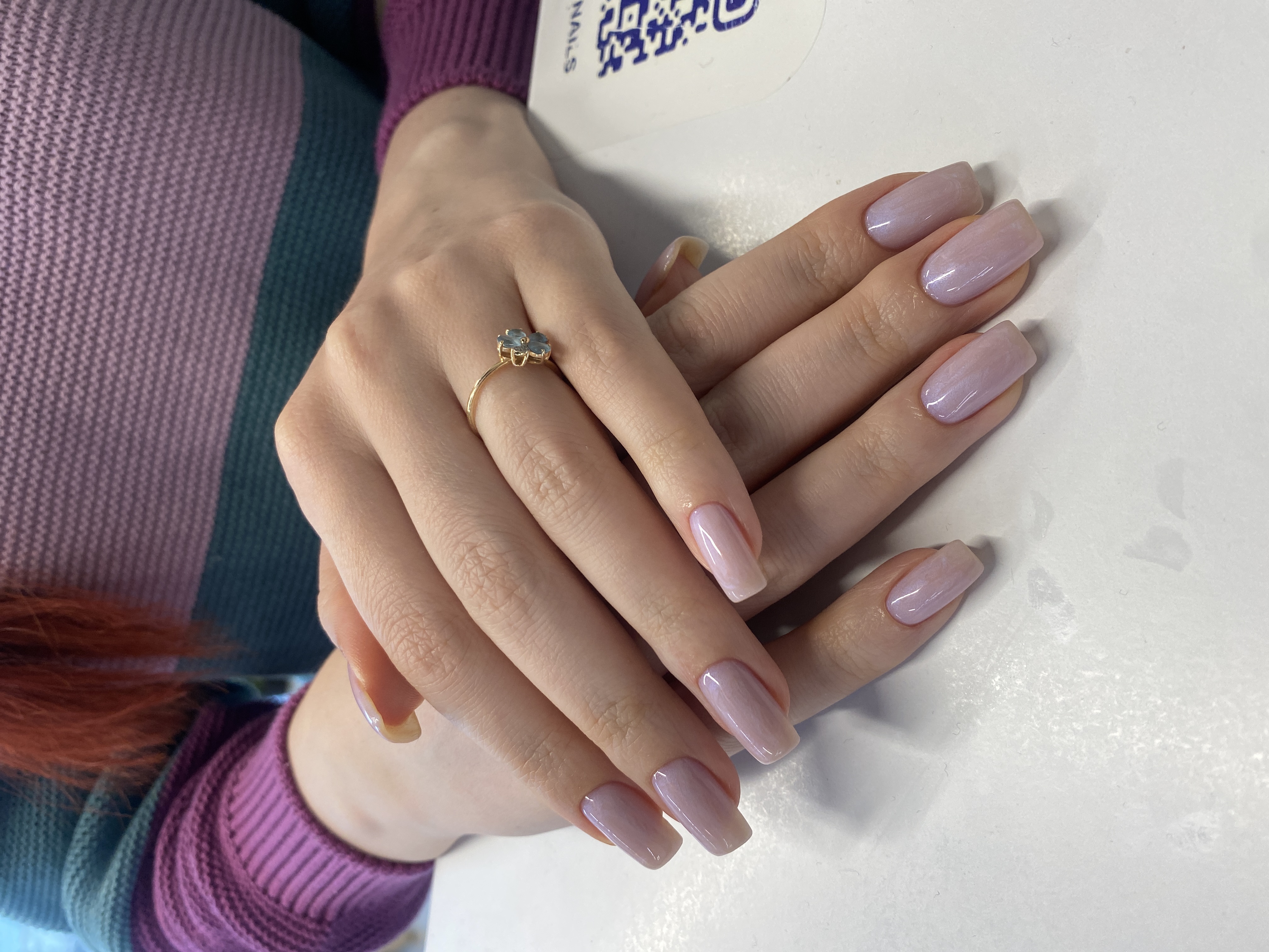 перламутр, однотон, лак с блестками, на каждый день, Маникюр, нежный