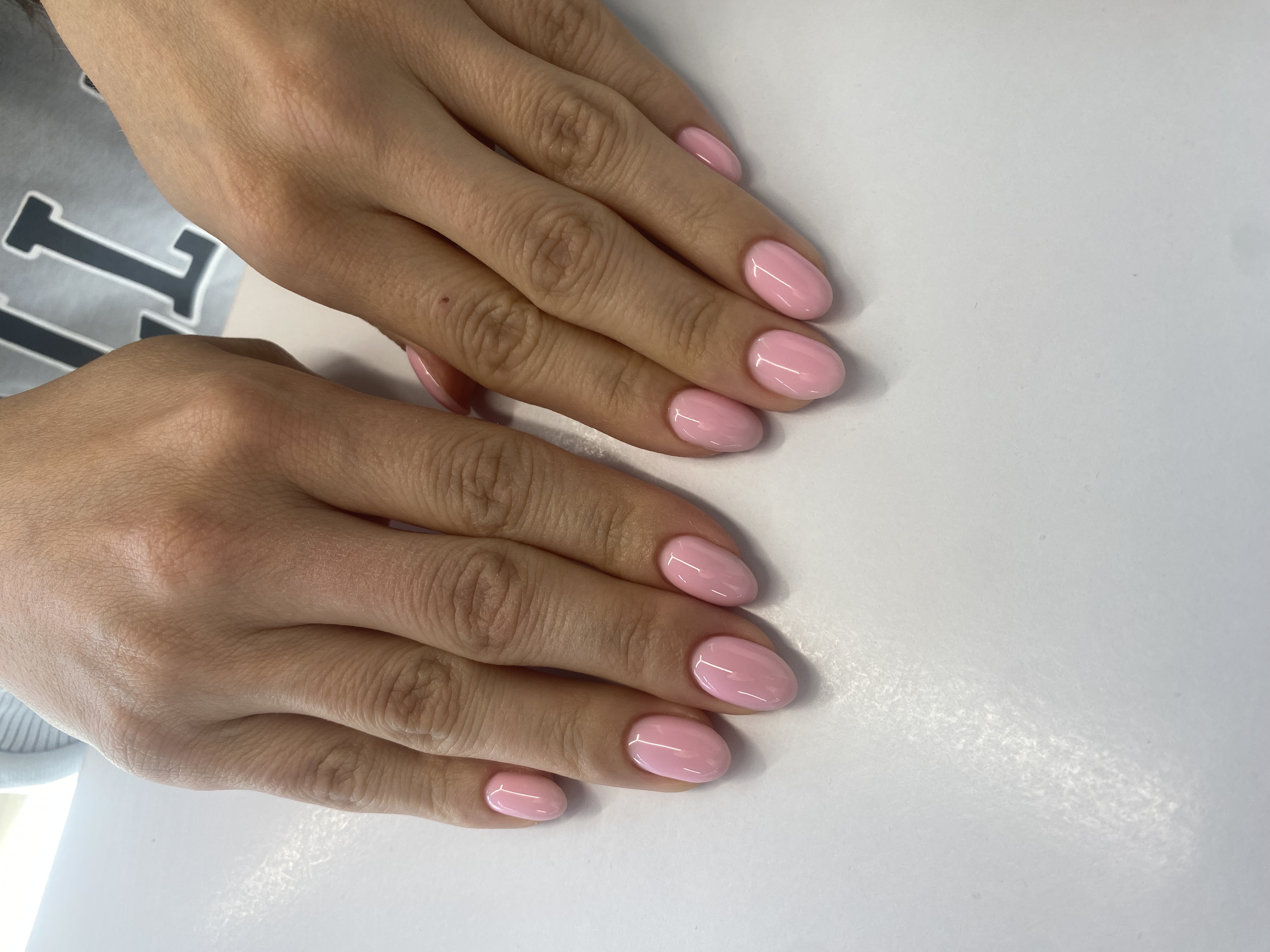 нюд, Маникюр, однотон, розовый, на каждый день