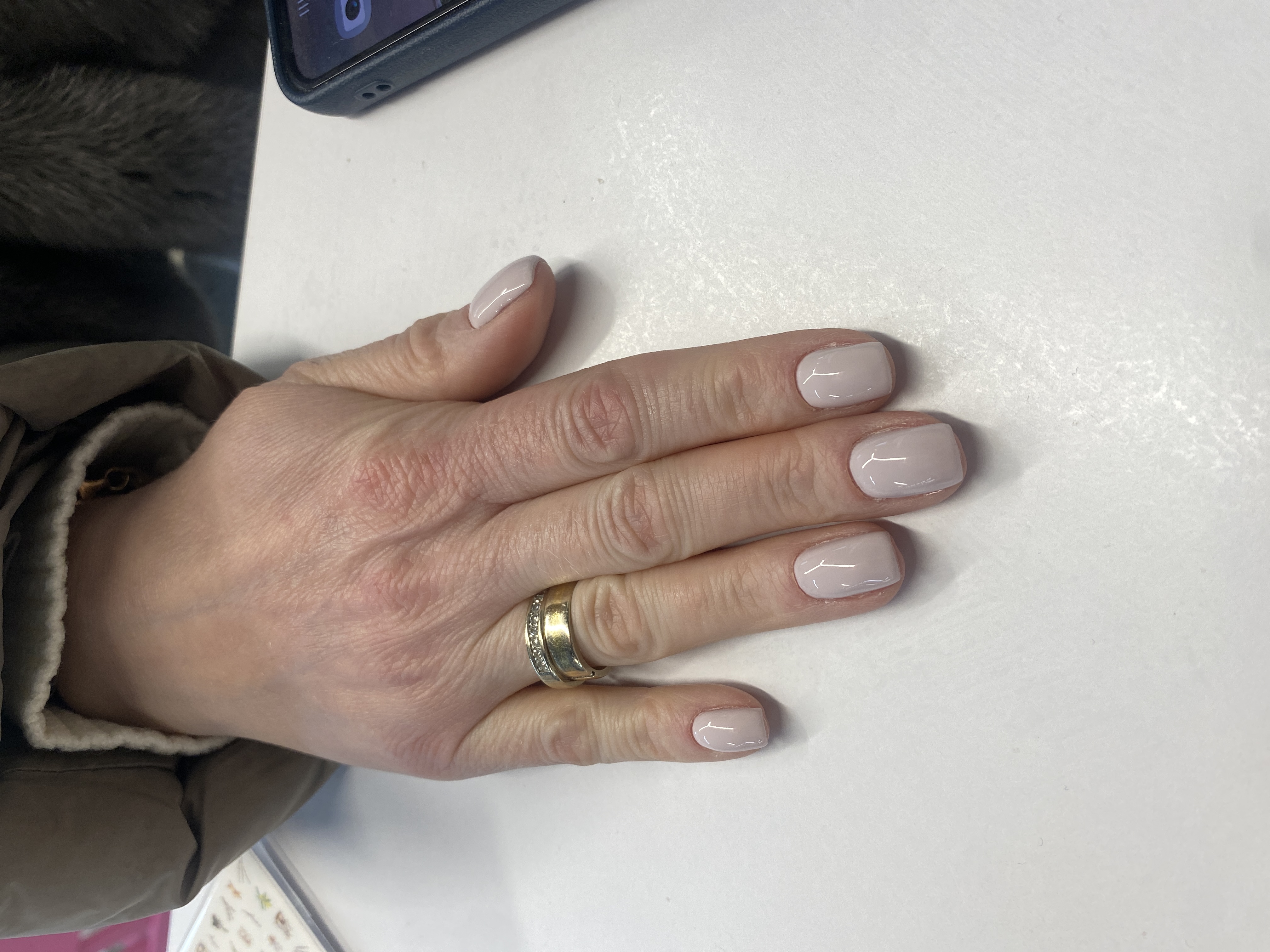 однотон, Маникюр, молочный, на каждый день