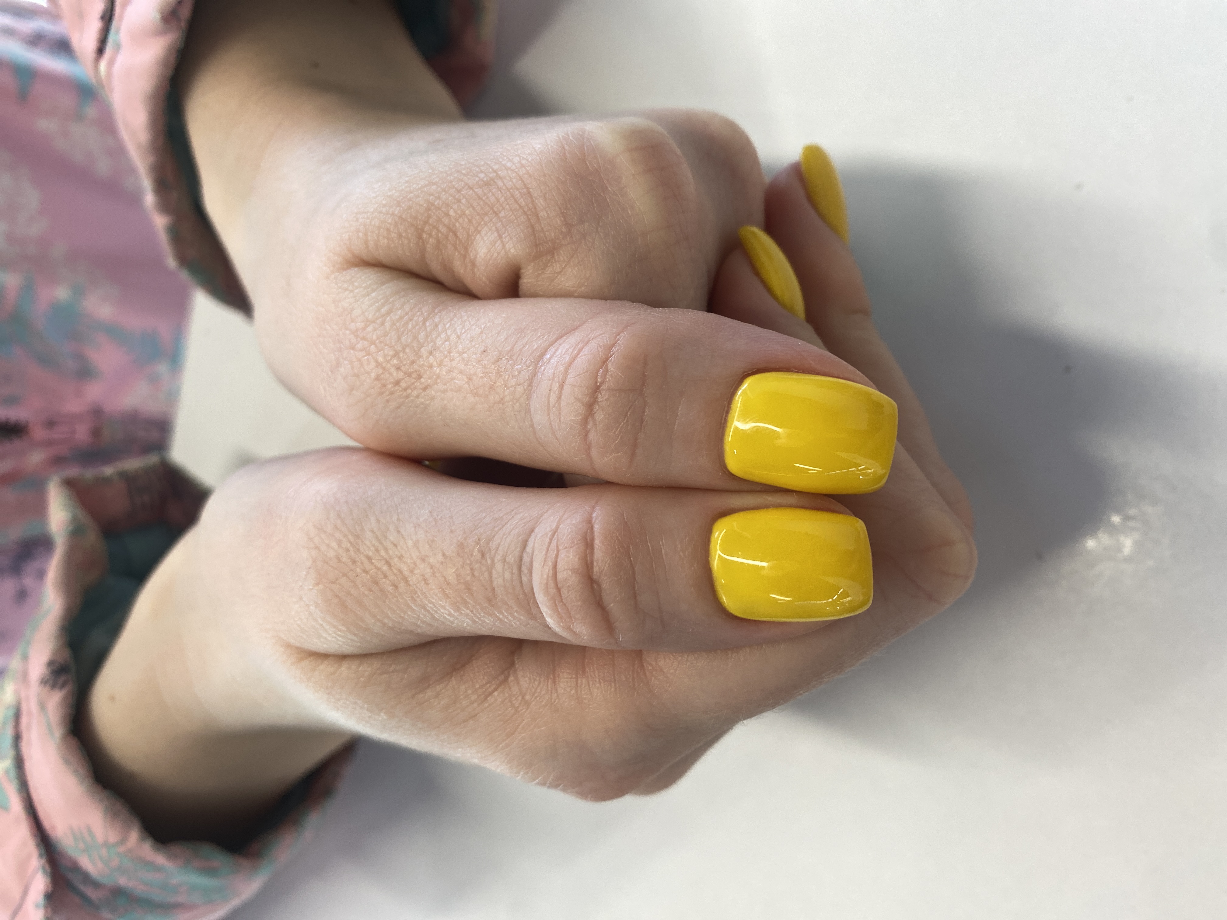 желтый, комбинированный, Маникюр, на каждый день, оригинальный