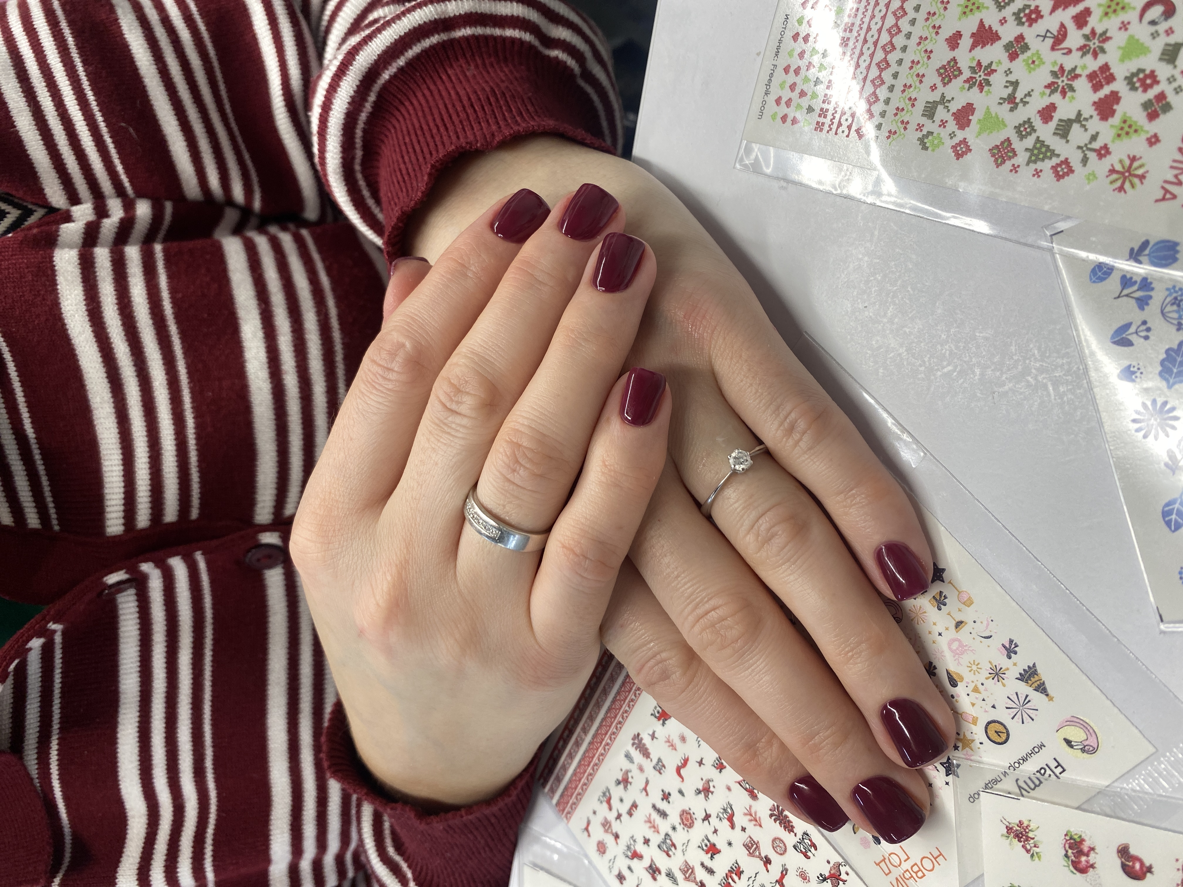 однотон, Маникюр, на каждый день, фиолетовый