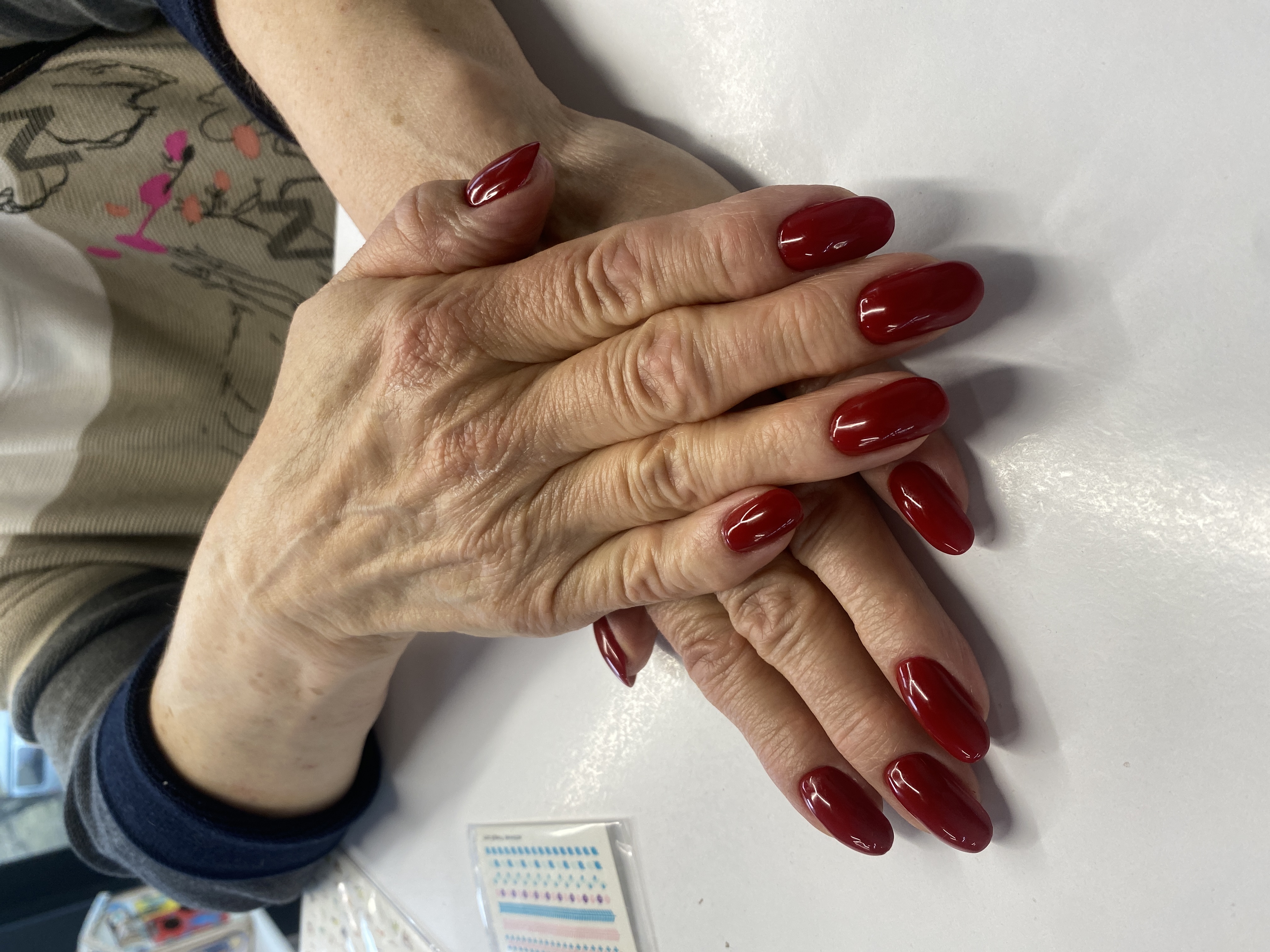 однотон, Маникюр, на каждый день, бордовый