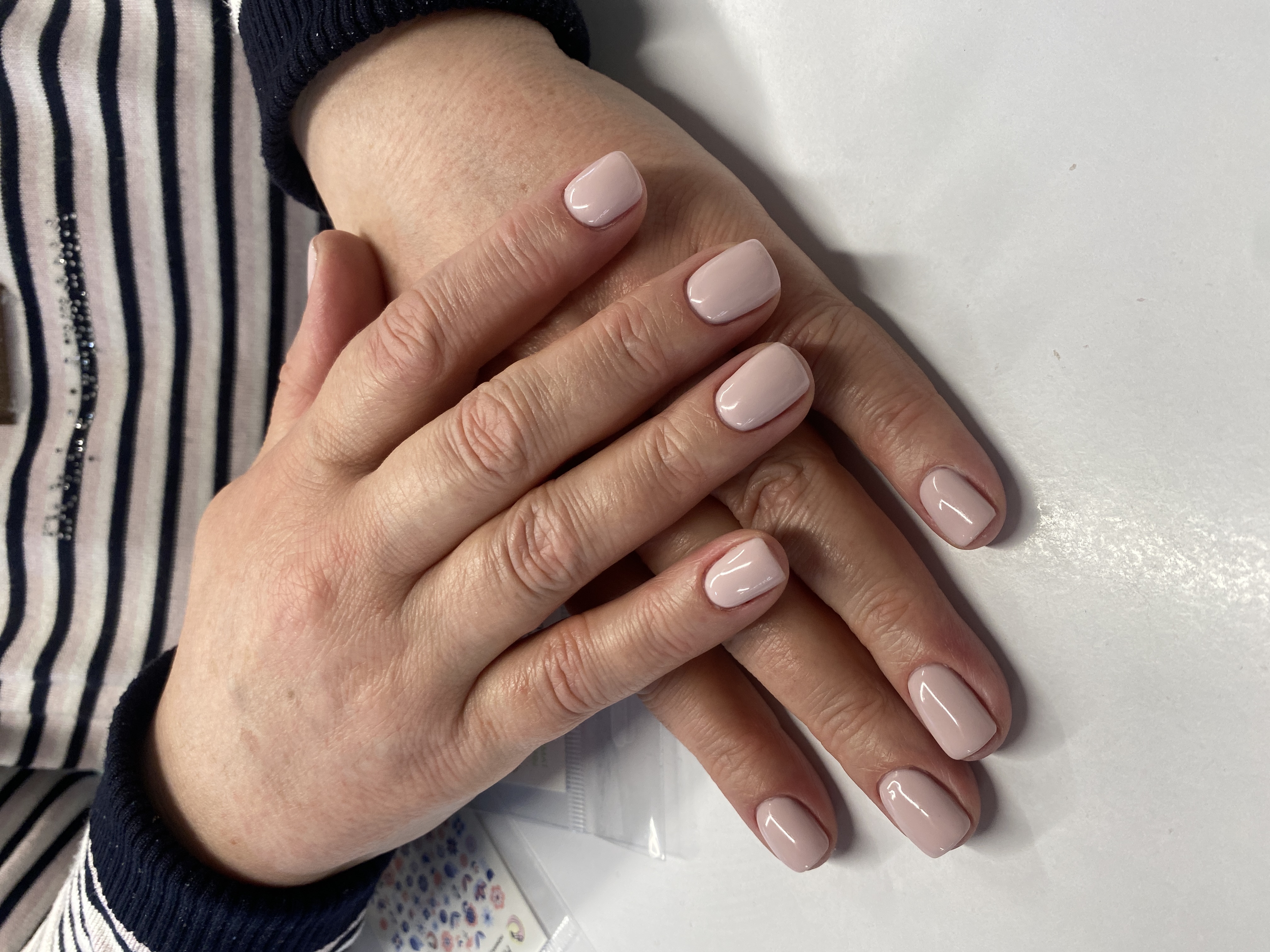 однотон, Маникюр, молочный, на каждый день