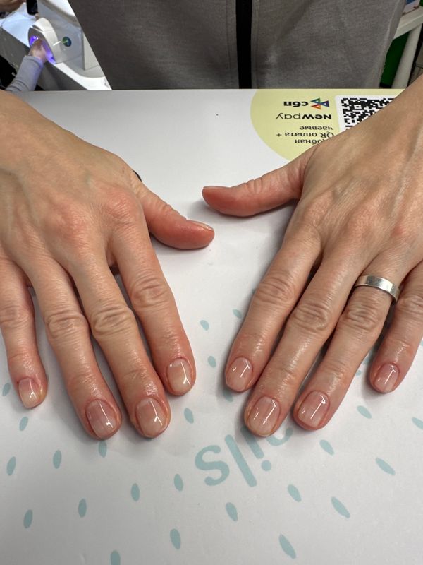 Маникюр, порезы, прозрачный, глянцевый, бесцветный, на каждый день