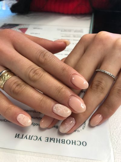 дизайн, глянцевый, нюд, мрамор, полоски, розовый бледный, серебро