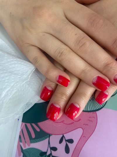 дизайн, глянцевый, лунный маникюр, разные цвета, натуральный, прозрачный, малиновый