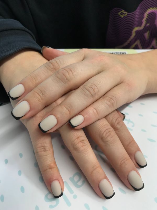 Маникюр, молочный, матовый, дизайн, френч, нюд