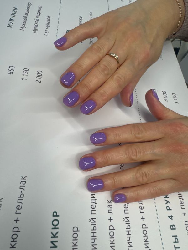 Маникюр, синий, на каждый день, глянцевый, однотон