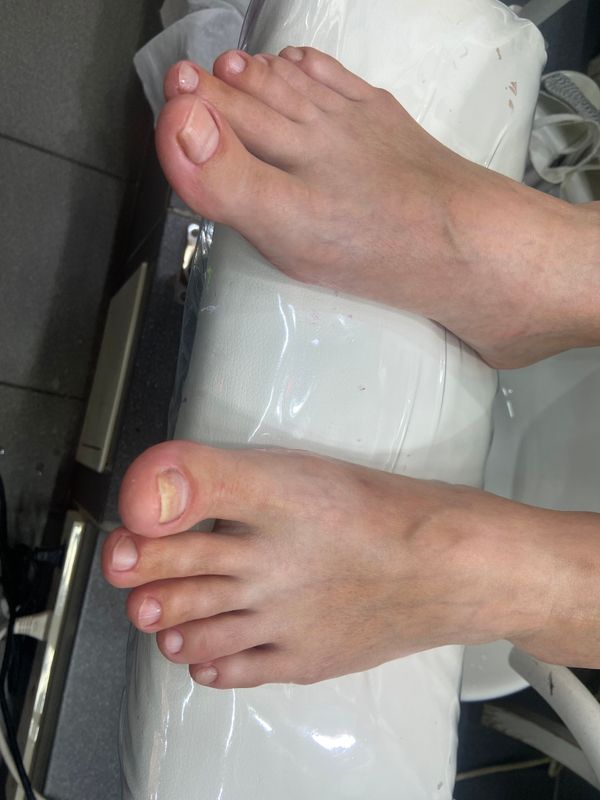 без покрытия, гигиенический, Педикюр